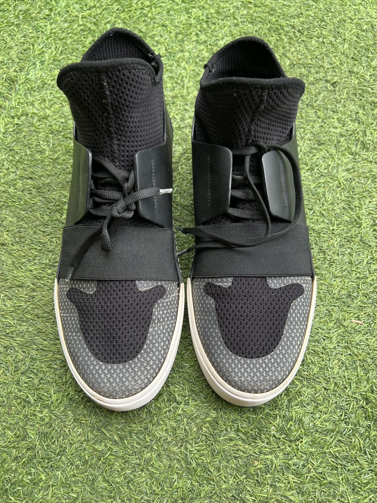 Balenciaga Balenciaga mesh sock high Black 483501 Size US 10 / EU 43 - 4 Thumbnail