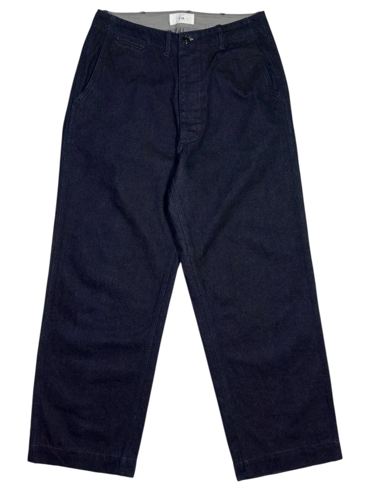 URBAN RESEARCH DOORS URBAN RESEARCH DOORS DARK INDIGO DYED RAW DENIM TROUSERS Size US 30 / EU 46 - 1 Thumbnail