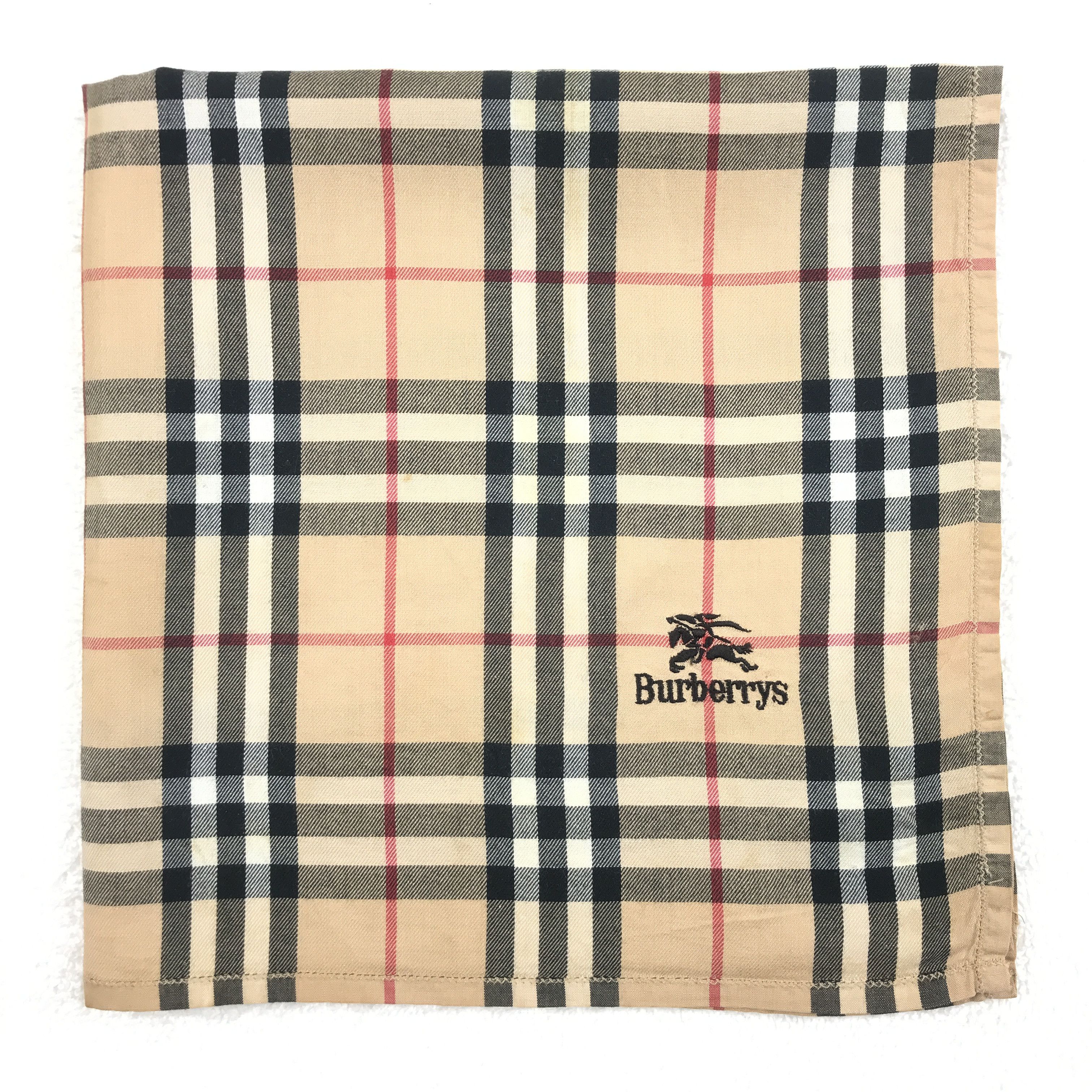 Burberry × Vintage Vintage Burberry Nova Check Bandana Neckerchief Handkerchief Size ONE SIZE - 2 Thumbnail