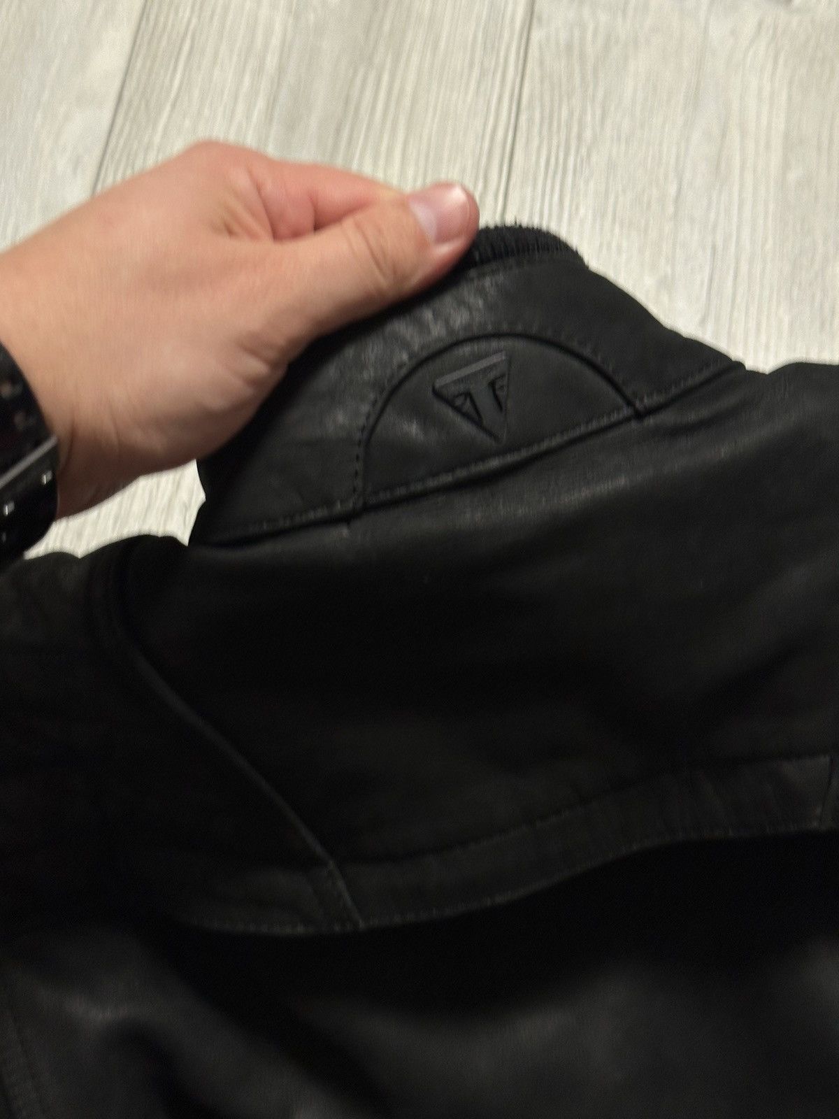 Leather Triumph Motorcycle Black Jacket Mens Leather Size US XL / EU 56 / 4 - 11 Thumbnail