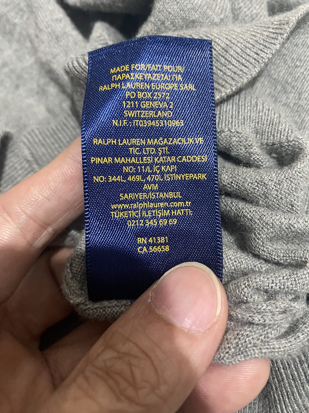 Polo Ralph Lauren × Ralph Lauren Ralph Lauren vintage gray knitwear sweater Size US M / EU 48-50 / 2 - 5 Thumbnail
