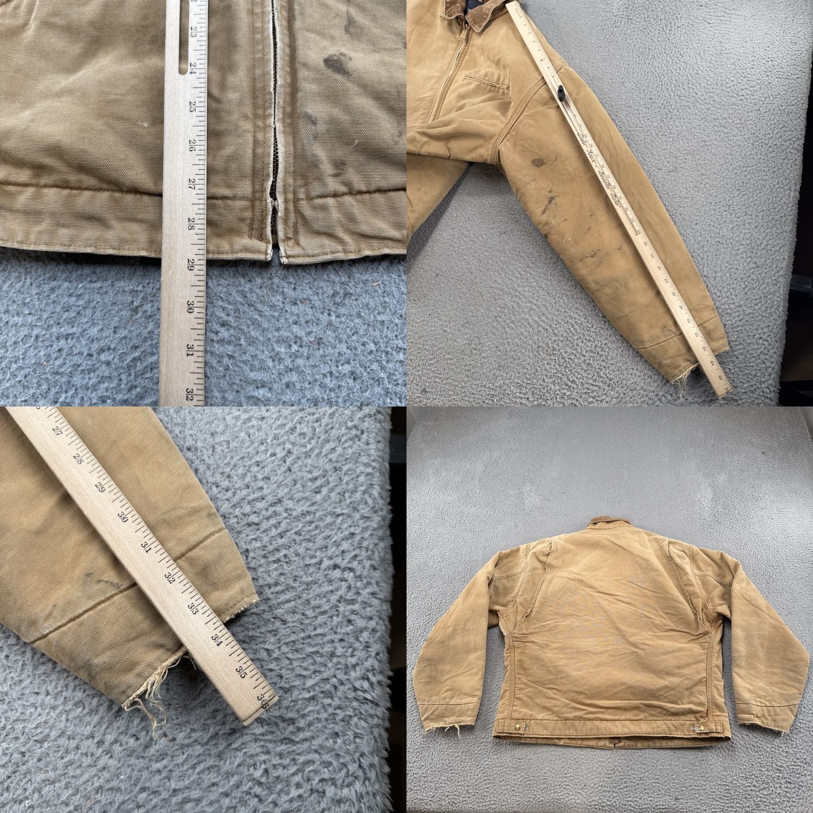 Carhartt VINTAGE Carhartt Jacket 6BLJ Mens Brown Canvas Bomber Lined 90s Workwear Quilted Read Size US L / EU 52-54 / 3 - 8 Thumbnail