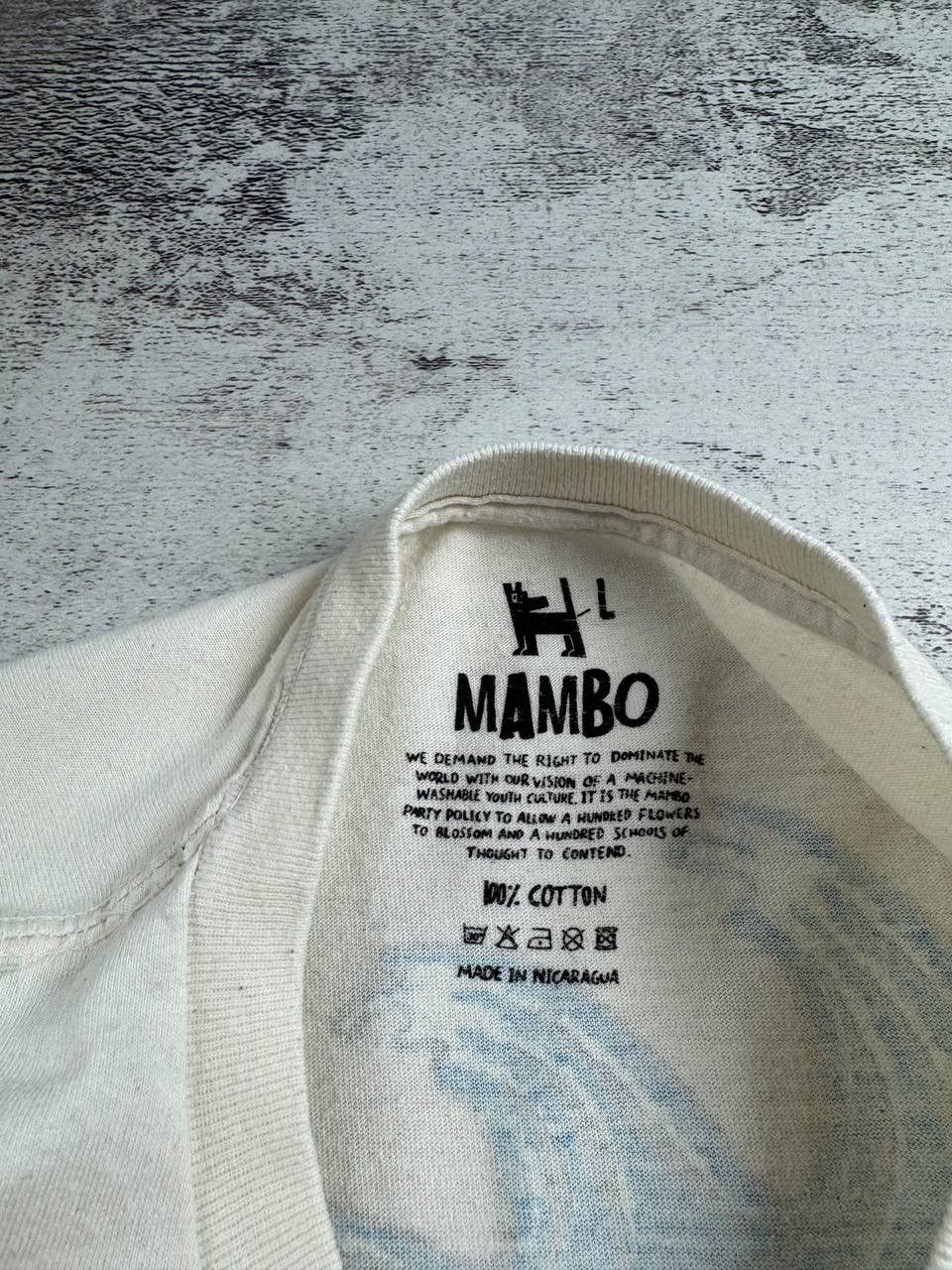 Mambo Mambo Graphic Men’s L Beige Surf Logo 100% Cotton Basic Jersey T Shirt Tee Shirt Size US L / EU 52-54 / 3 - 13 Thumbnail