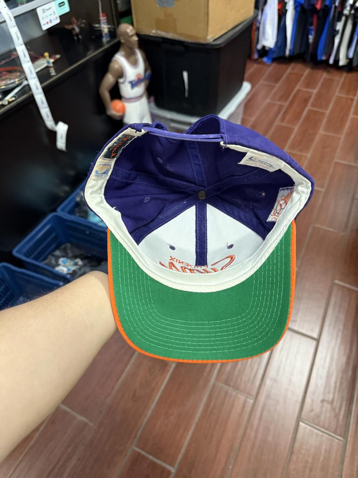 Sports Specialties 90's Vintage Phoenix Suns Double Line Script Snapback Hat Size ONE SIZE - 9 Thumbnail