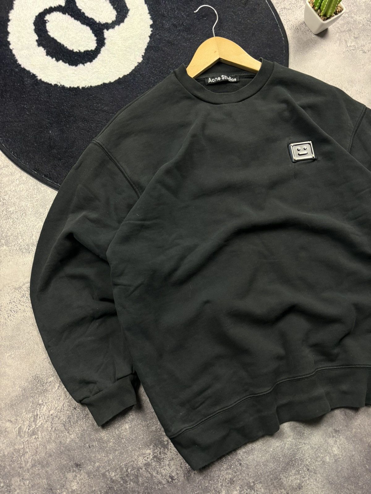 Acne Studios ACNE STUDIOS Vintage Mini Metal Logo Sweatshirt Streetwear Size US XS / EU 42 / 0 - 3 Thumbnail