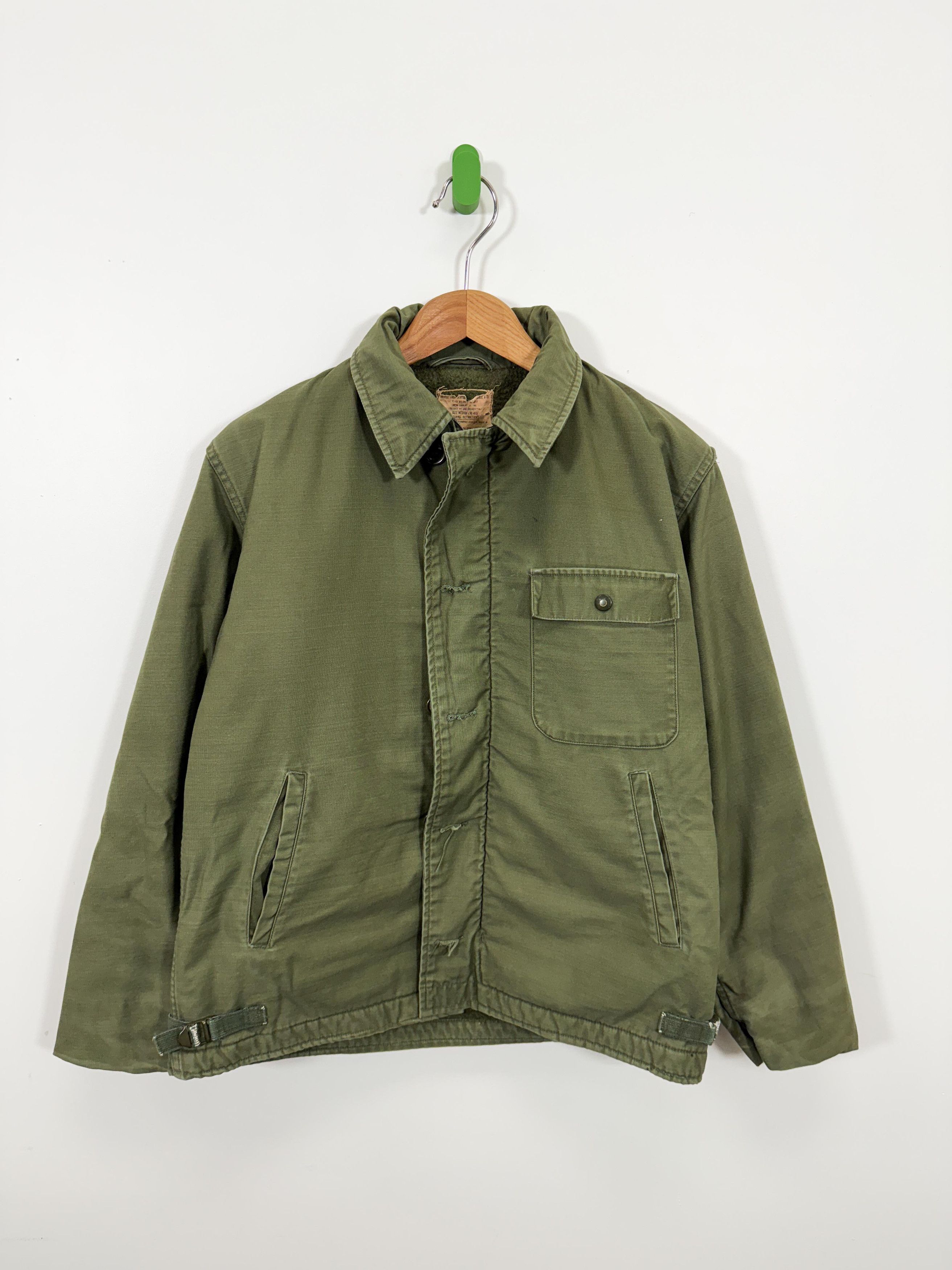 Vintage 1960s A2 Military Deck Jacket Vintage Size Medium Stencil M Size US M / EU 48-50 / 2 - 1 Thumbnail