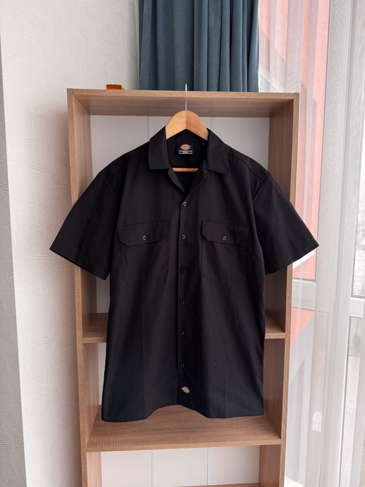 Dickies × Vintage Vintage Dickies Genuine Black Pockets Short Sleeved Shirt Size US S / EU 44-46 / 1 - 2 Thumbnail
