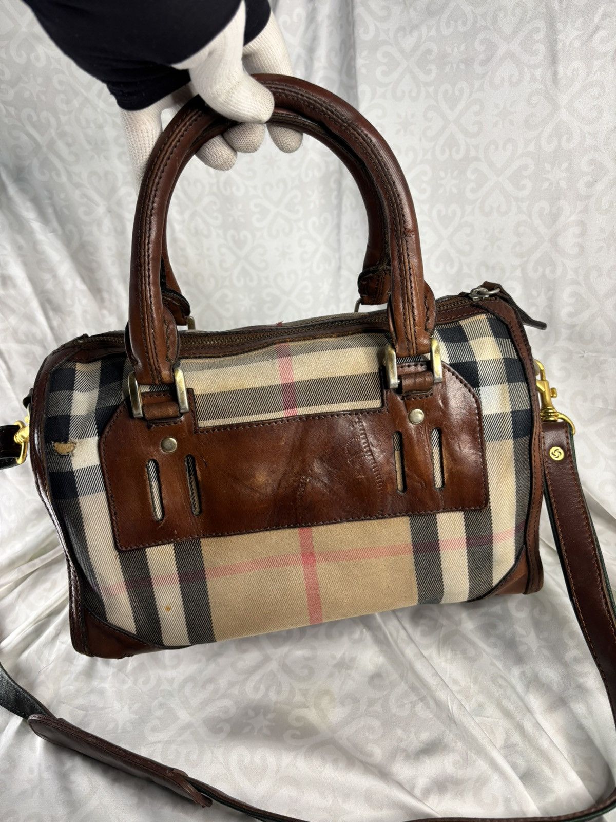Burberry Burberrys Speedy Bag with add on Long Strap Size ONE SIZE - 3 Thumbnail