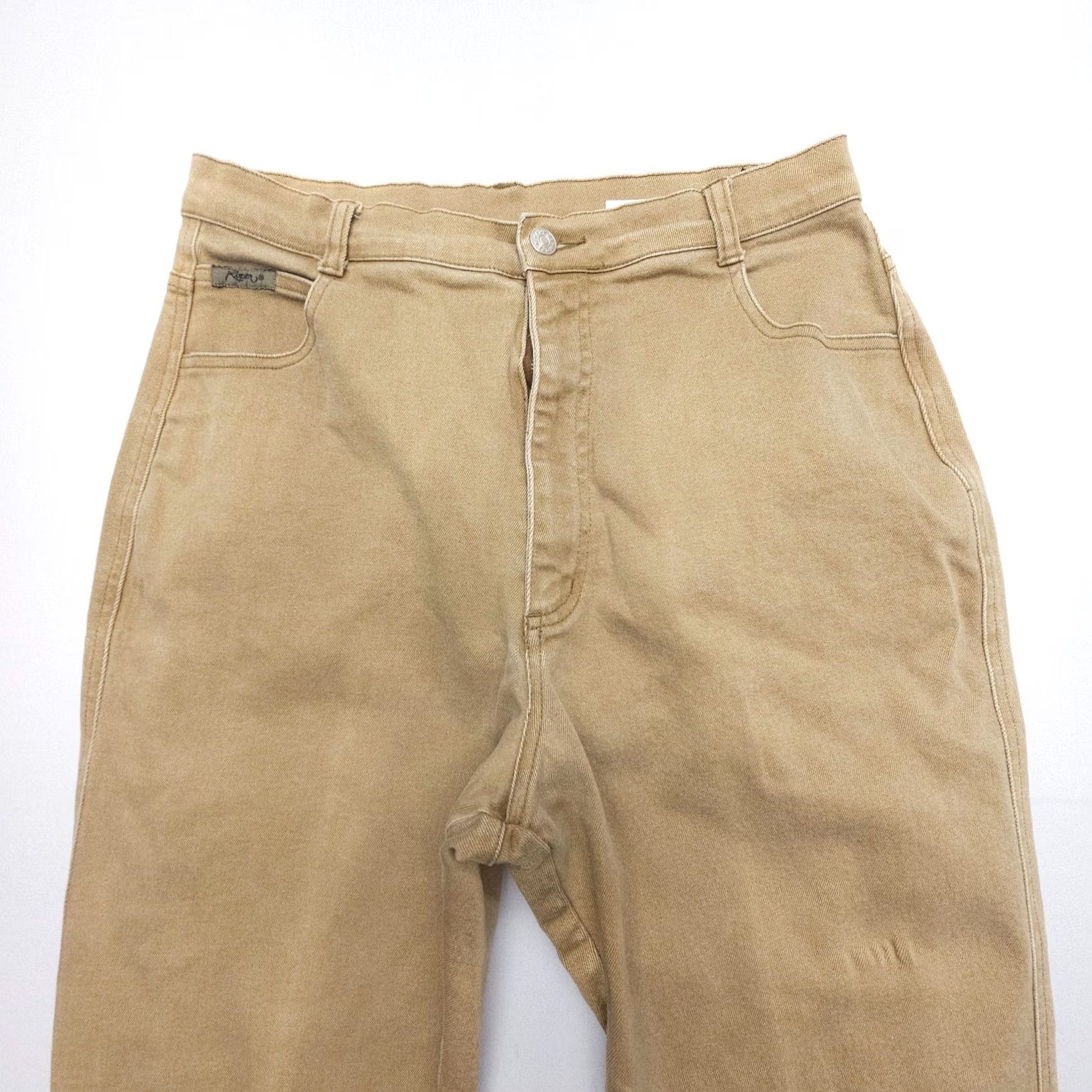 Roper VINTAGE Roper Jeans Womens 15 x 36 High Rise 34 Inseam 100% Cotton Brown Denim Southwestern 90s Western 5-Pocket Style Mom Mens Girls Womens Size 36" / US 14 / IT 50 - 3 Thumbnail