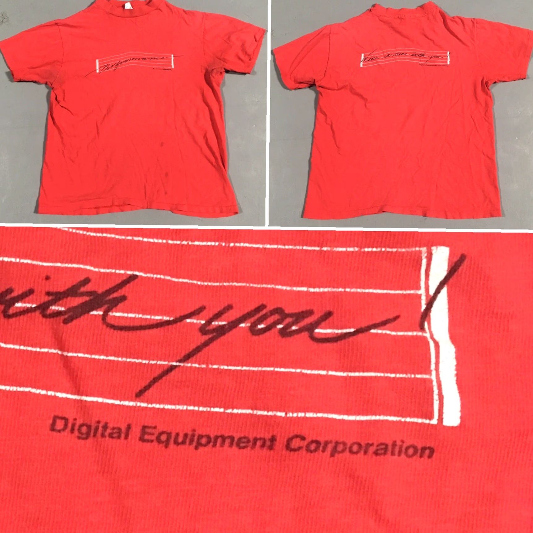 Hanes Performance Ultratech Stepper Hanes L Men Red 1980s Digital Equipment Corporation Tee Size US L / EU 52-54 / 3 - 3 Thumbnail