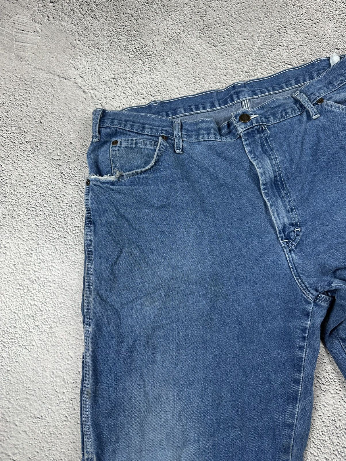 Dickies Vintage Dickies Washed Denim Blue Jeans Carpenter Y2K Baggy Size US 38 / EU 54 - 10 Thumbnail