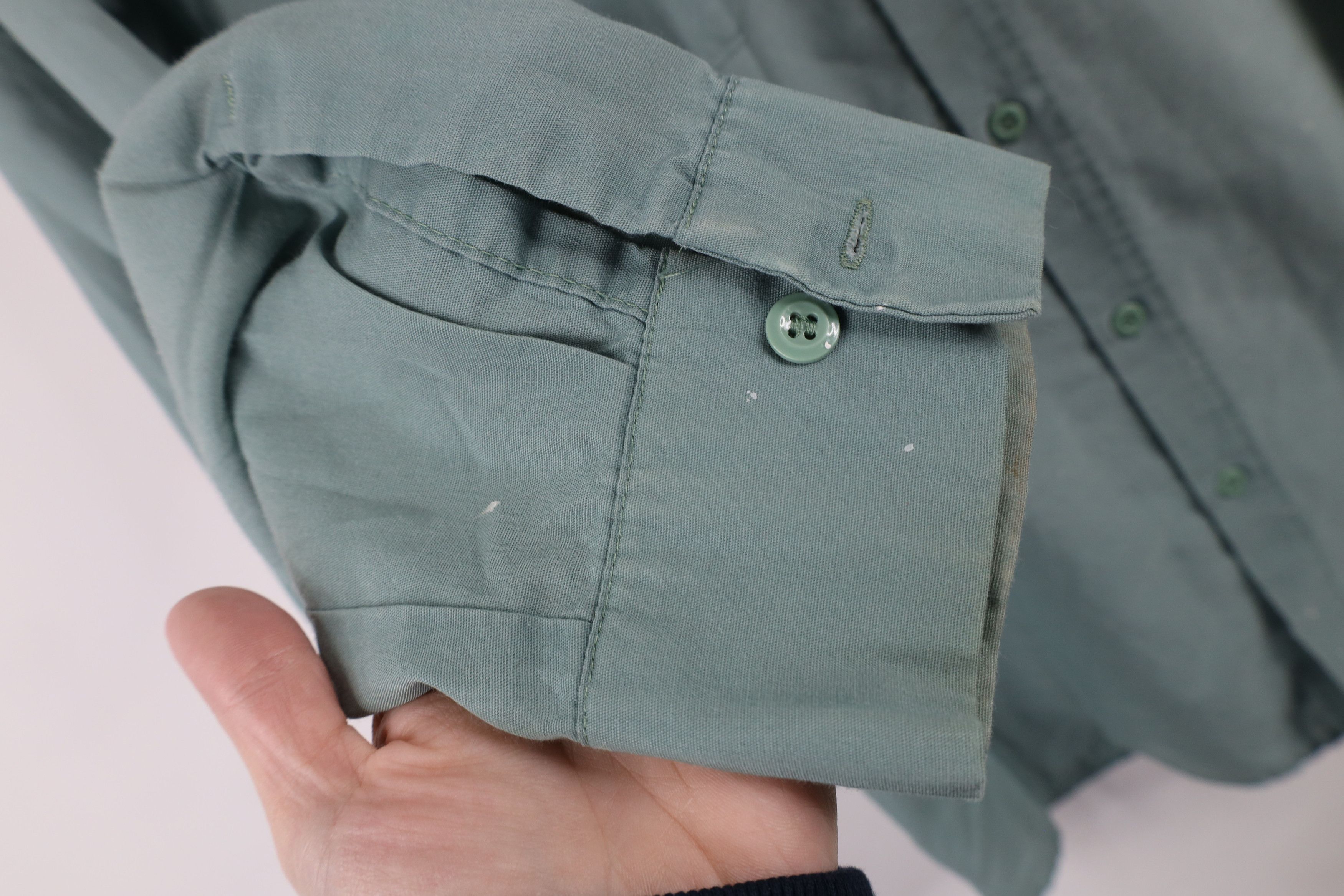 Vintage Vintage 70s Streetwear Workwear Mechanic Button Shirt Mint Size US M / EU 48-50 / 2 - 4 Thumbnail