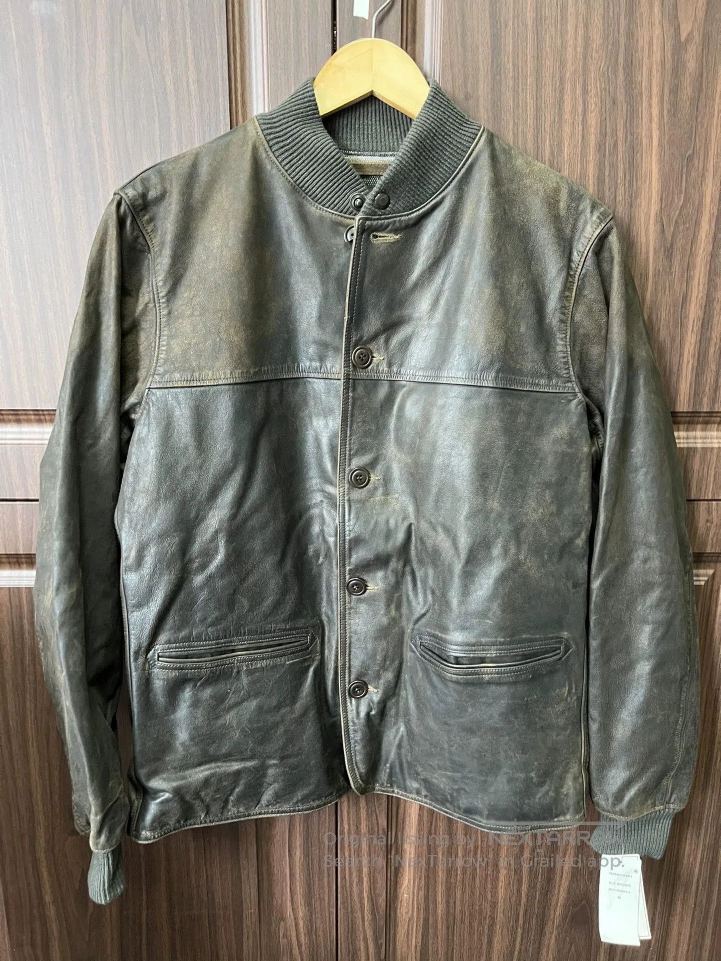 RRL Ralph Lauren vintage rrl leather baseball jacket. Size US M / EU 48-50 / 2 - 1 Thumbnail