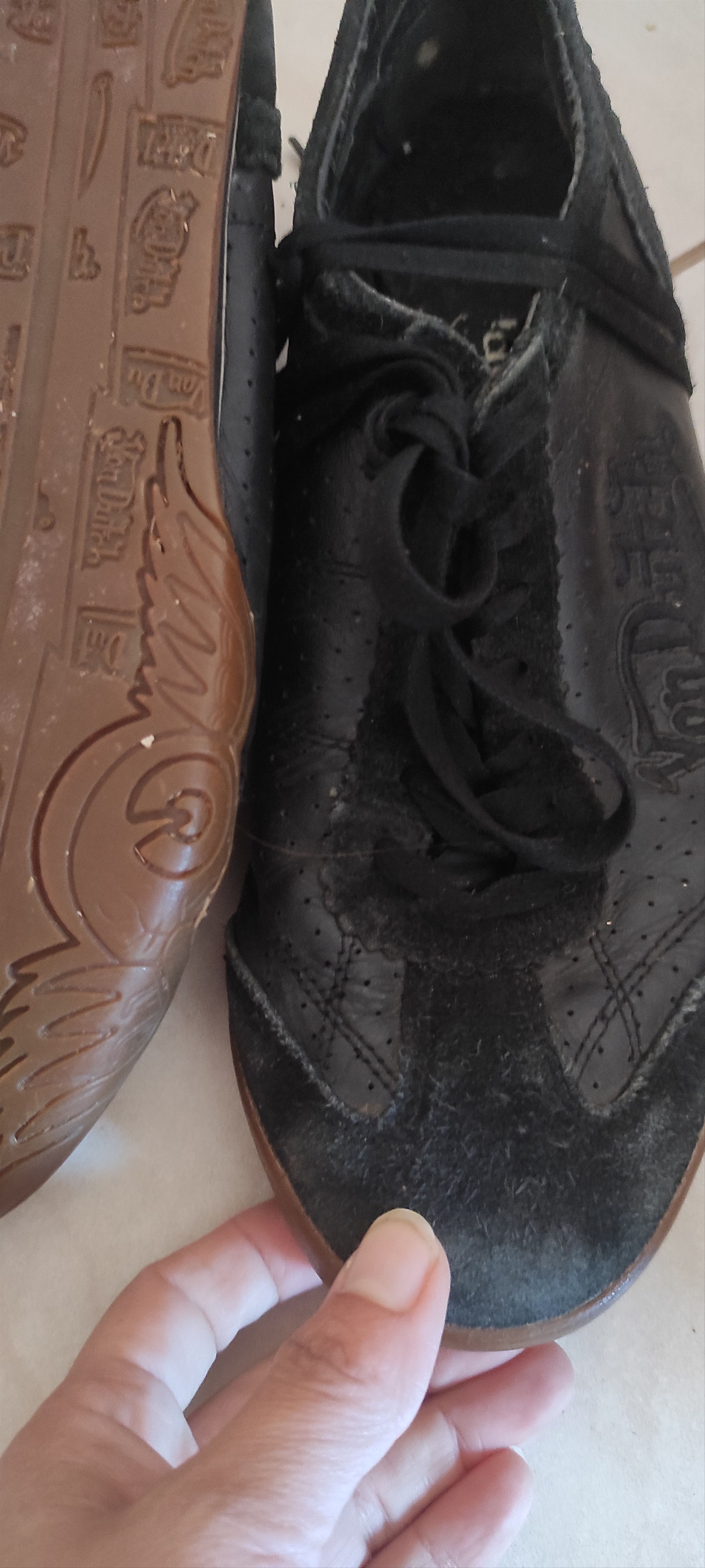 Vintage × Von Dutch Von Dutch Leather Sneakers Suede Flying Emboidered Eyeball Size US 8 / EU 41 - 7 Thumbnail