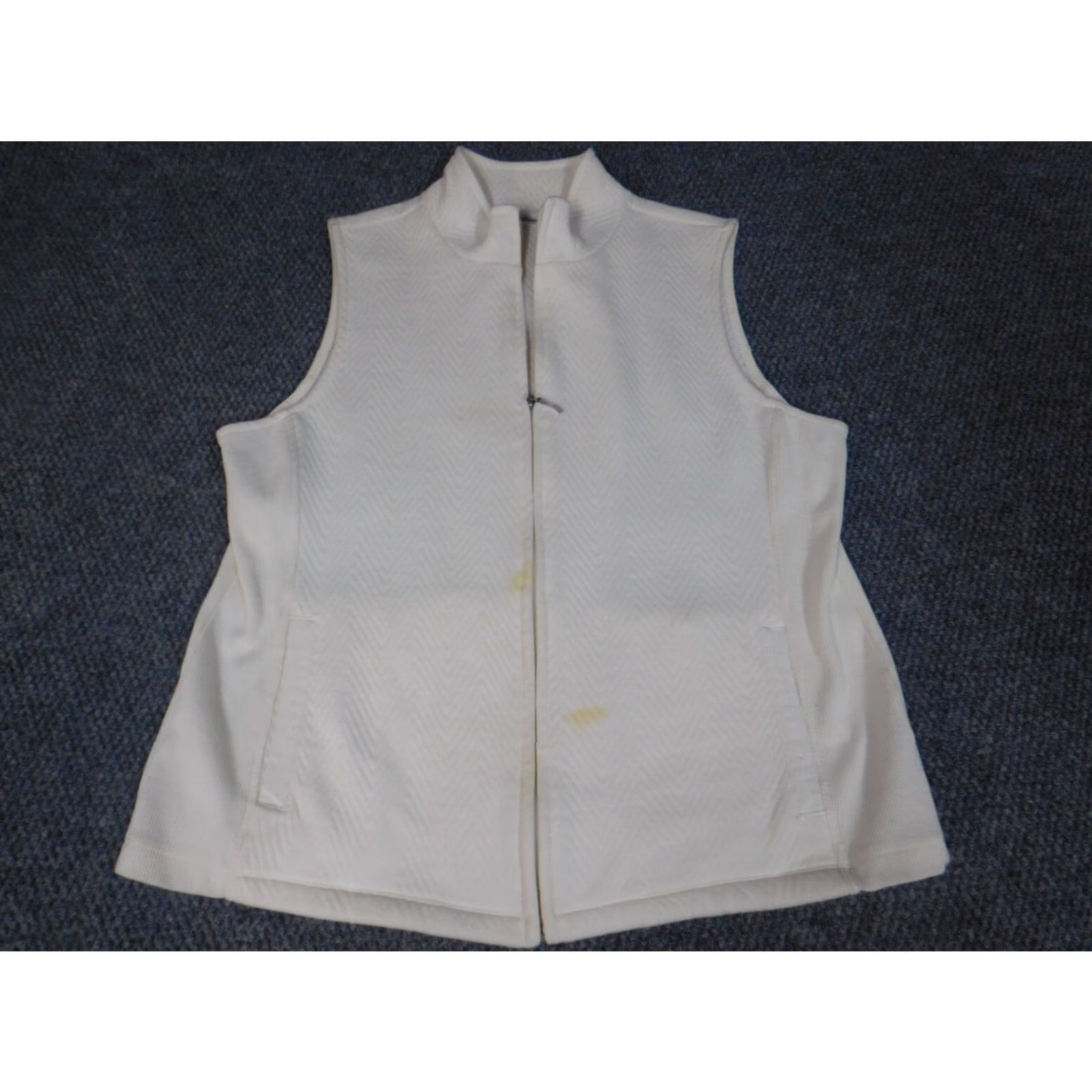Croft & Barrow Croft & Barrow Womens Vest Large Beige Full Zip Vest Beige Long Sleeve Peanuts Pattern Regular Fit Casual Jacket Woman Mens? Size L / US 10 / IT 46 - 2 Thumbnail