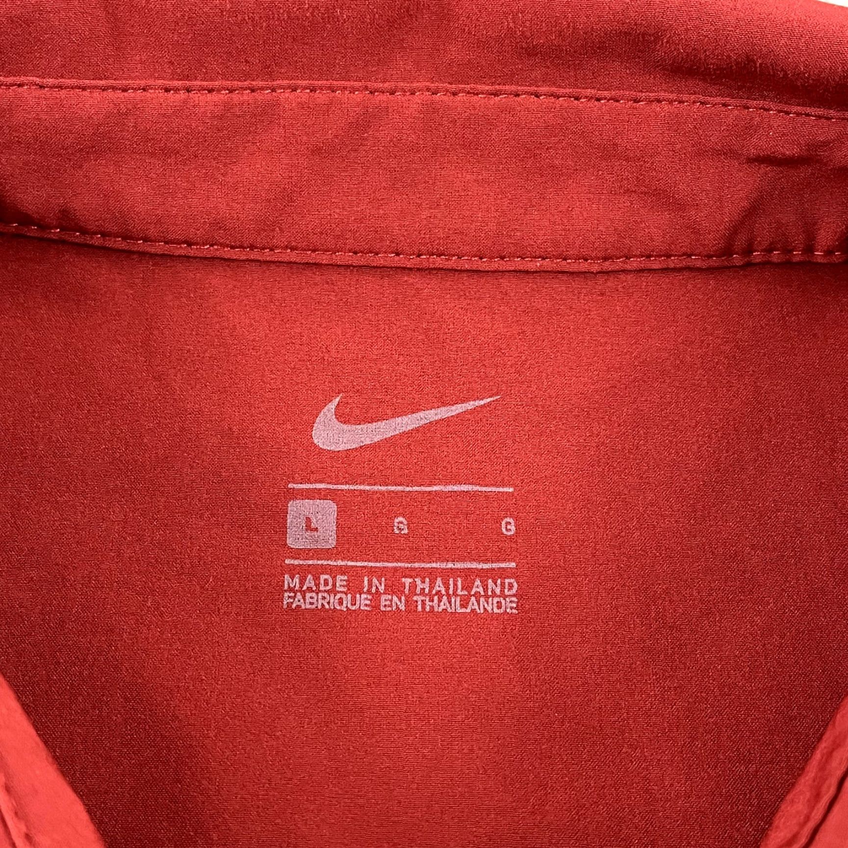 Nike NIKE Polo Shirt Men Large Red Snap Collar Golf Performance Alabama Crimson Color Shirt Mens Red Nike Dri-FIT Golf Size US L / EU 52-54 / 3 - 4 Thumbnail