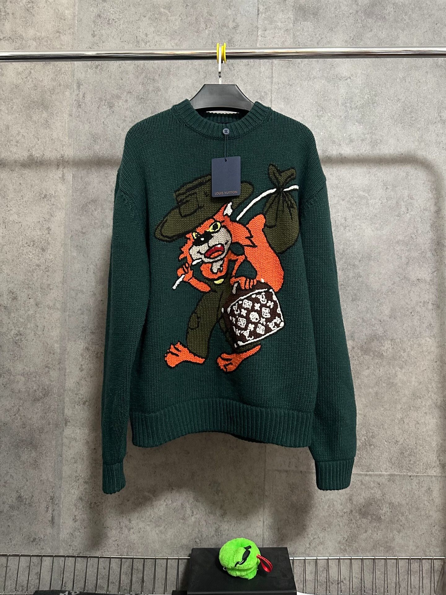Louis Vuitton LV Logo Knit Sweater Wool Cashmere Blend Size US L / EU 52-54 / 3 - 1 Thumbnail