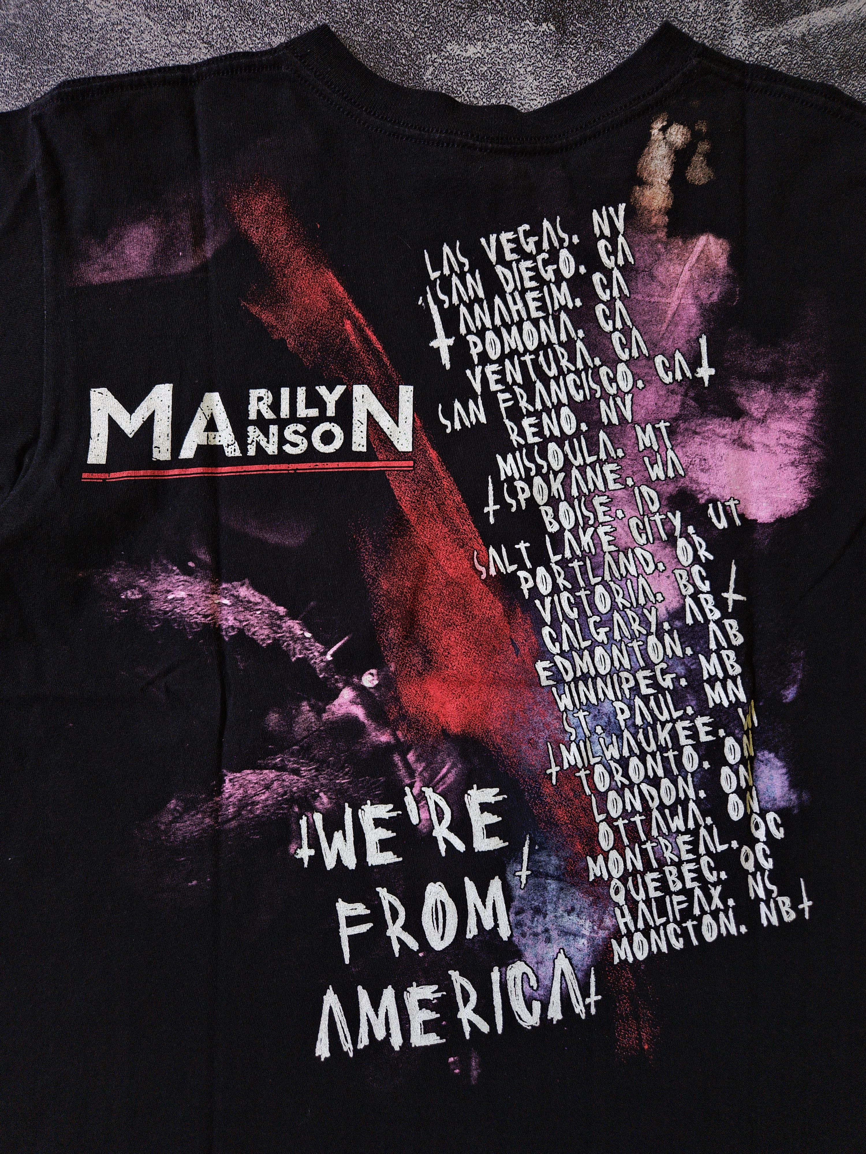 Marilyn Manson × Vintage Vintage Marilyn Manson T-Shirt Size M Size US M / EU 48-50 / 2 - 7 Thumbnail
