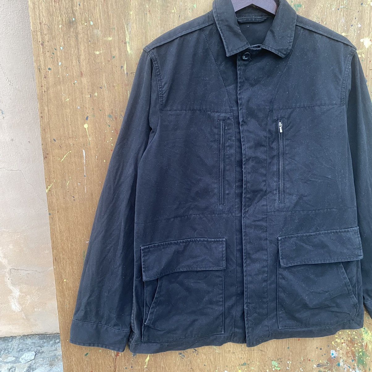 Japanese Brand × Uniqlo × Vintage Vintage Y2k Uniqlo Duck Canvas Multi Pocket Jacket Size US L / EU 52-54 / 3 - 4 Thumbnail