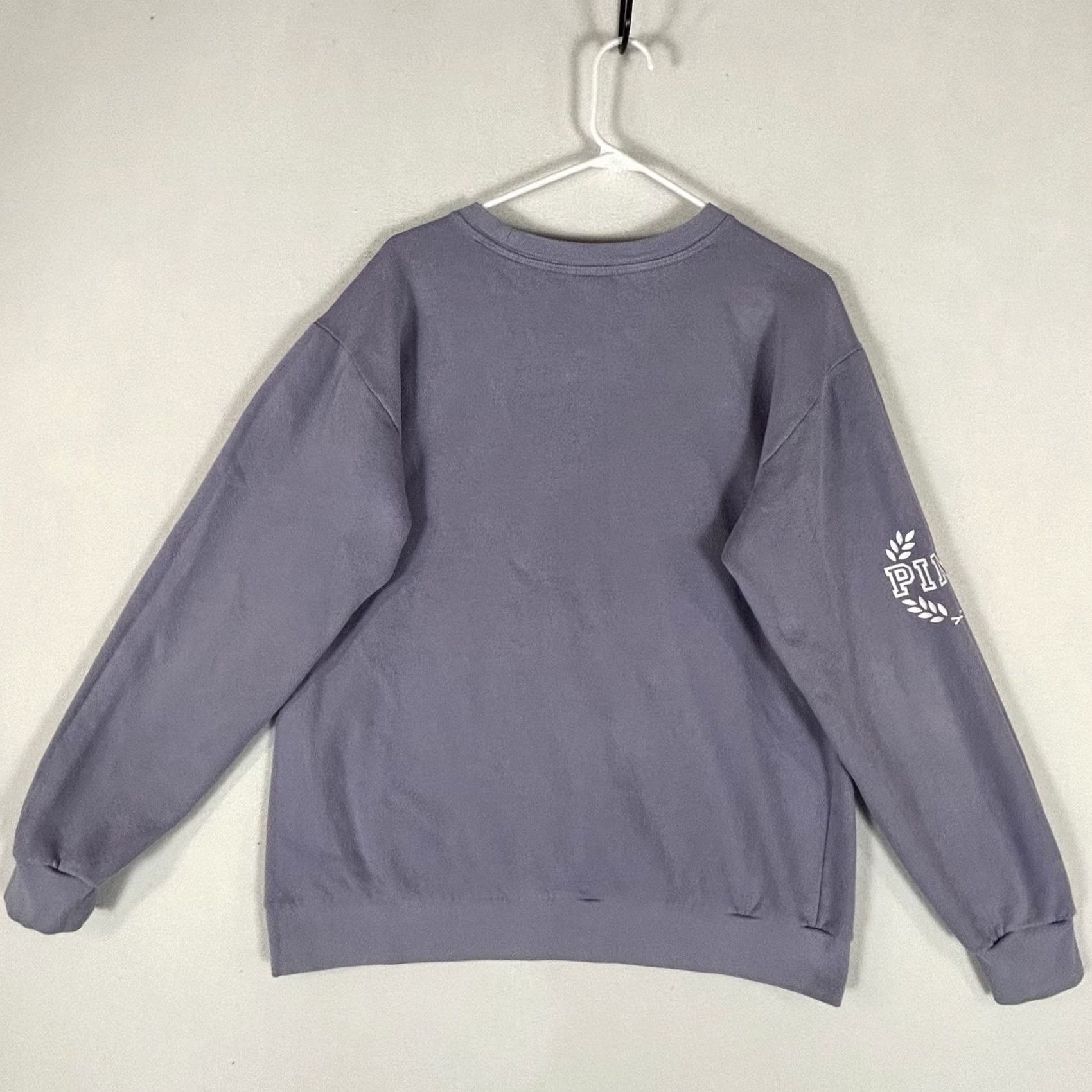 Pinko PINK Sweatshirt Purple Long Sleeve Victoria's Secret PINK Women S Small Crew Neck Pullover Casual Size S / US 4 / IT 40 - 5 Thumbnail