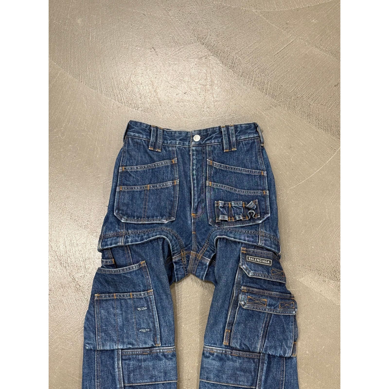 Balenciaga 2017 Balenciaga runway convertible cargo denim pants Size 24" / US 00 / IT 34 - 3 Thumbnail