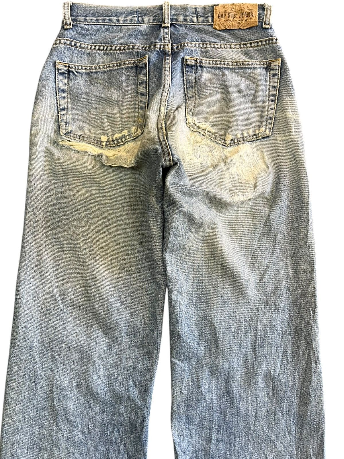 Gap Vintage Gap Blue Jeans Ripped Distressed Denim Size US 28 / EU 44 - 7 Thumbnail