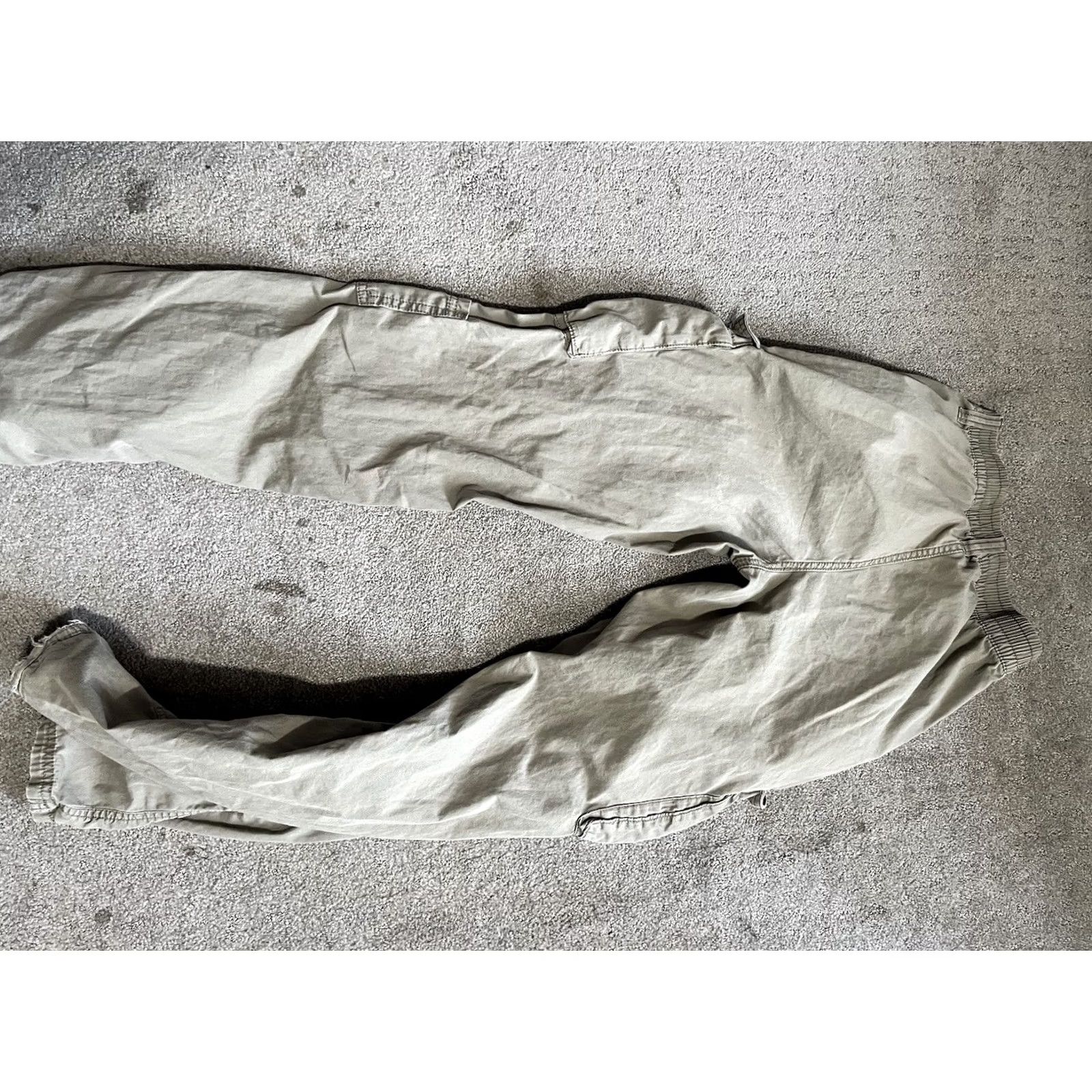 H&M Divided by H&M Women's High-Rise Cargo Pocket Pants Size 0 Beige 100% Cotton Cord/Canvas look? Size 25" / US 0 / IT 36 - 3 Thumbnail