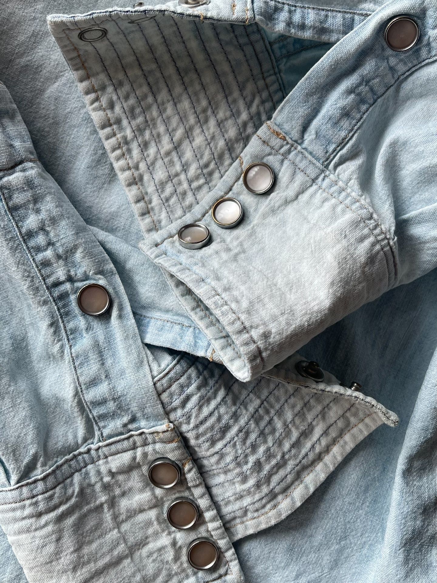 RRL Ralph Lauren RRL Washed Blue Shirt Size US S / EU 44-46 / 1 - 5 Thumbnail