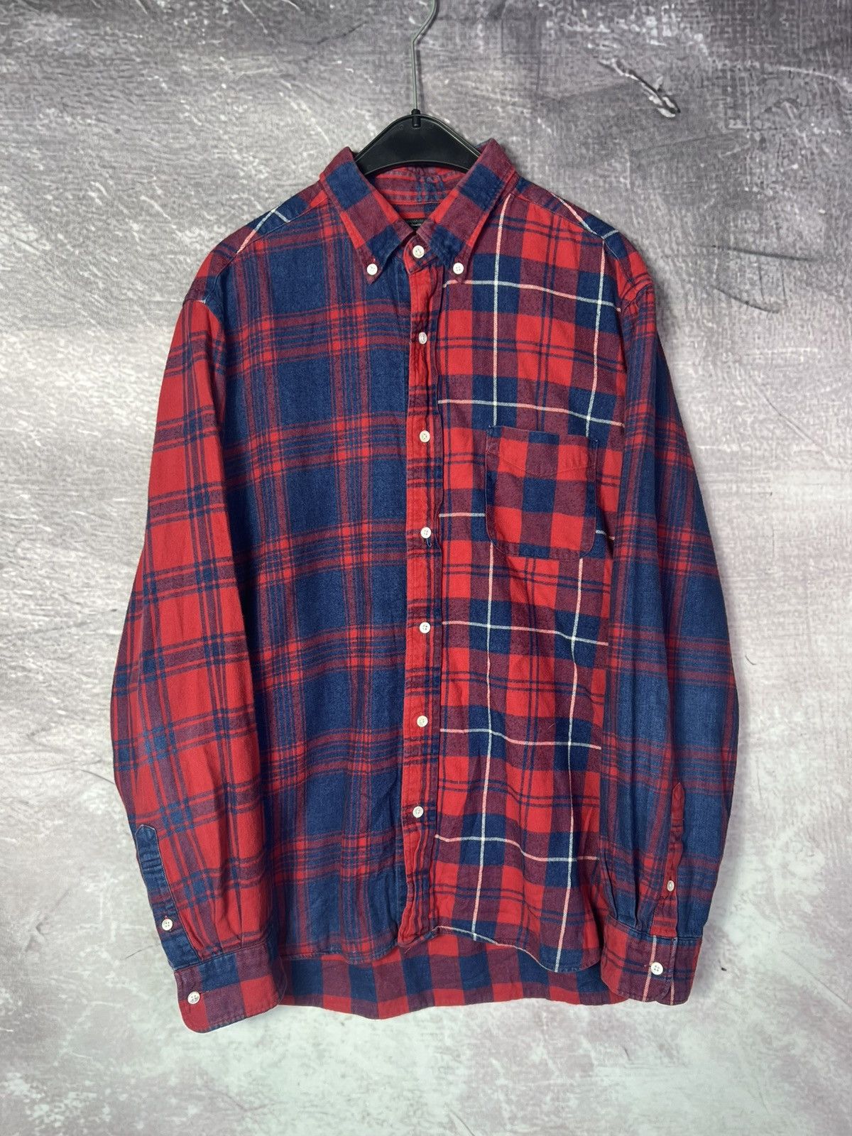 Beams Japan Beams Japan Tartan Pattern Patchwork Flannel Shirt Size US L / EU 52-54 / 3 - 2 Thumbnail