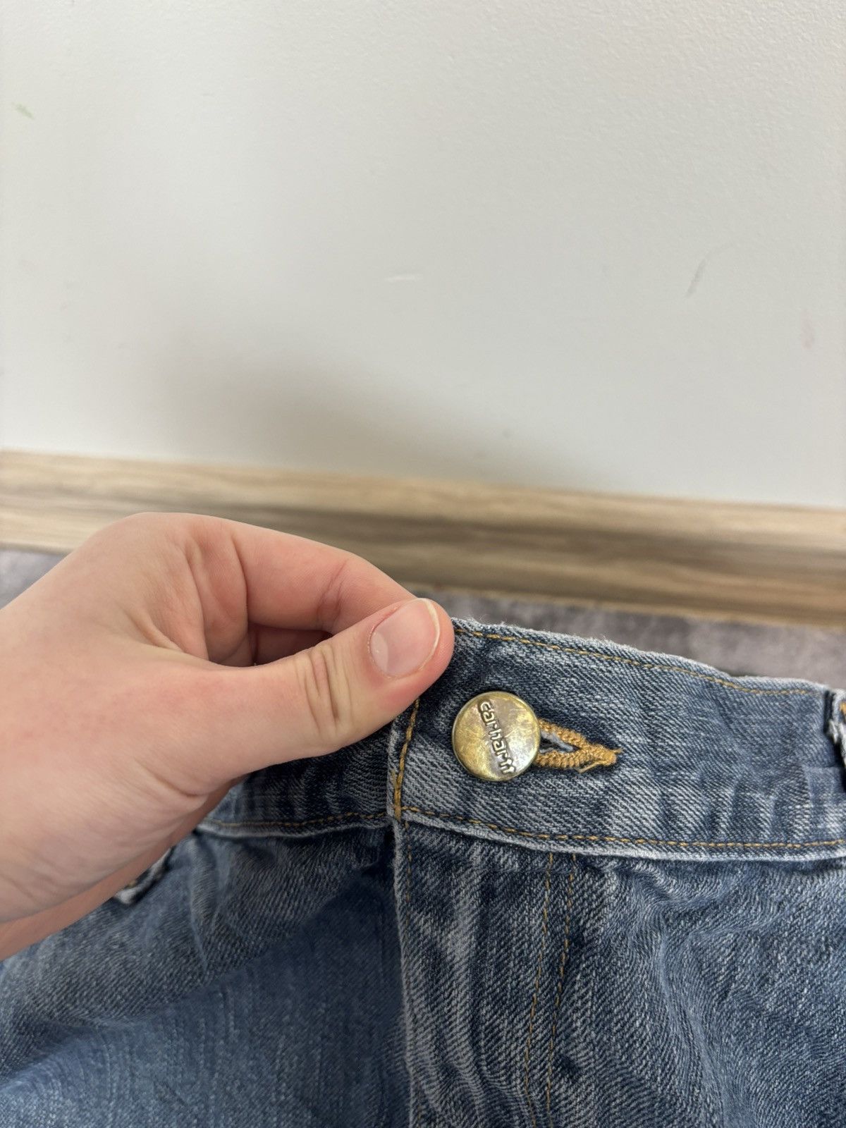 Carhartt Carhartt Men’s Denim Jeans Relaxed Fit USA Workwear Straight Size US 40 / EU 56 - 6 Thumbnail
