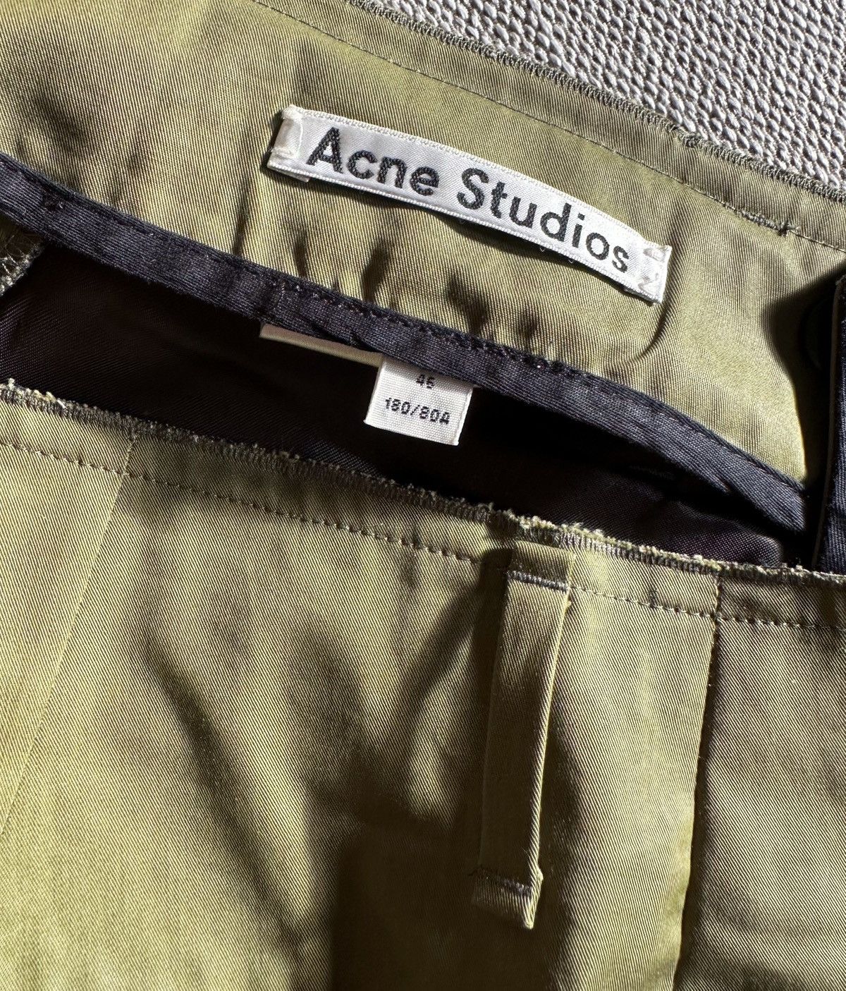 Acne Studios Acne studios Green Cotton Trousers Size US 30 / EU 46 - 3 Thumbnail