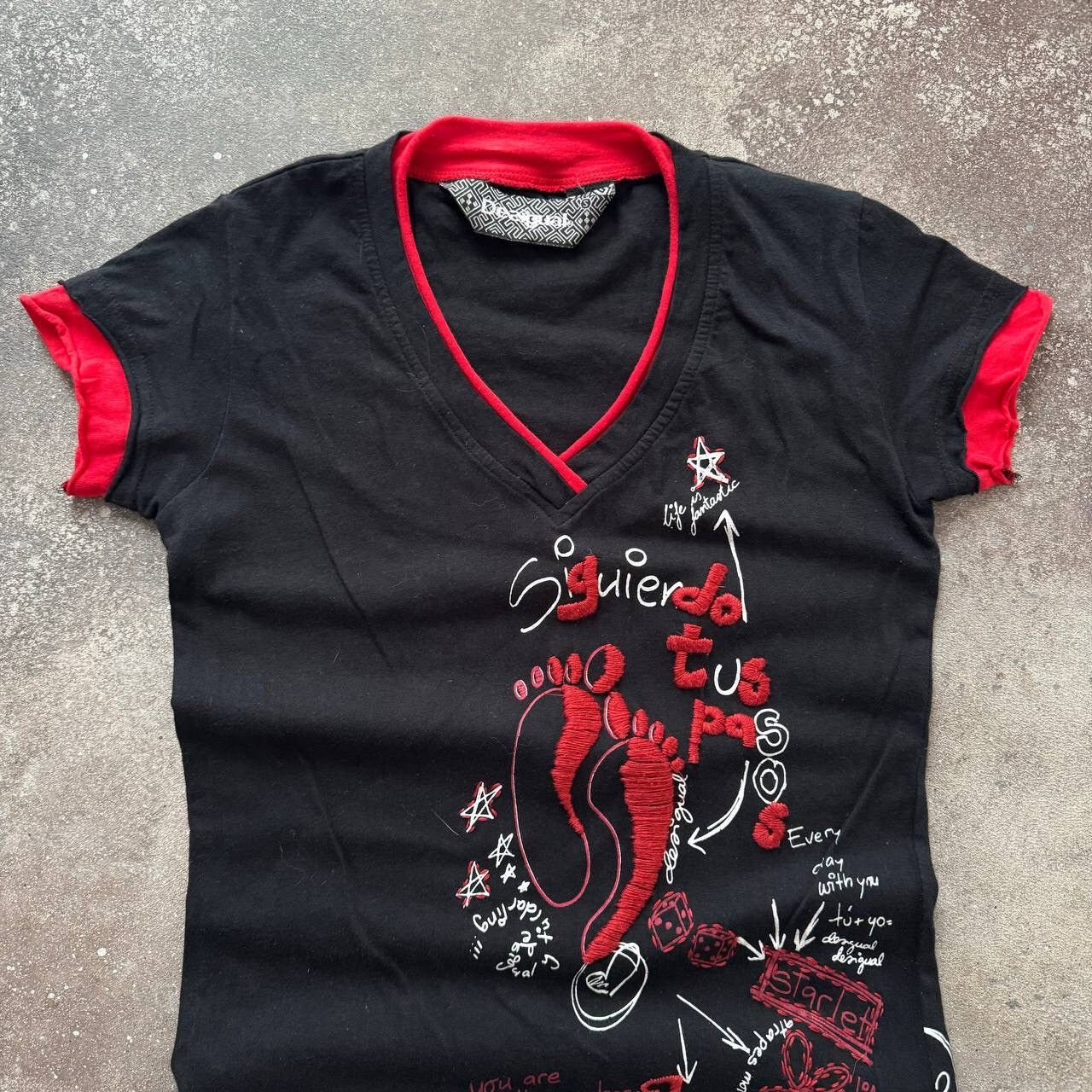 Desigual Y2K Desigual Vintage Crazy T-Shirt (Jean Paul Gaultier vibe) Size S / US 4 / IT 40 - 3 Thumbnail