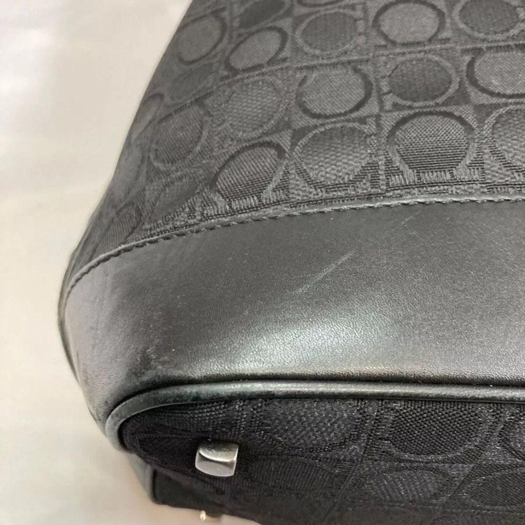 Salvatore Ferragamo Salvatore Ferragamo Black Monogram Hobo Bag Size ONE SIZE - 16 Thumbnail