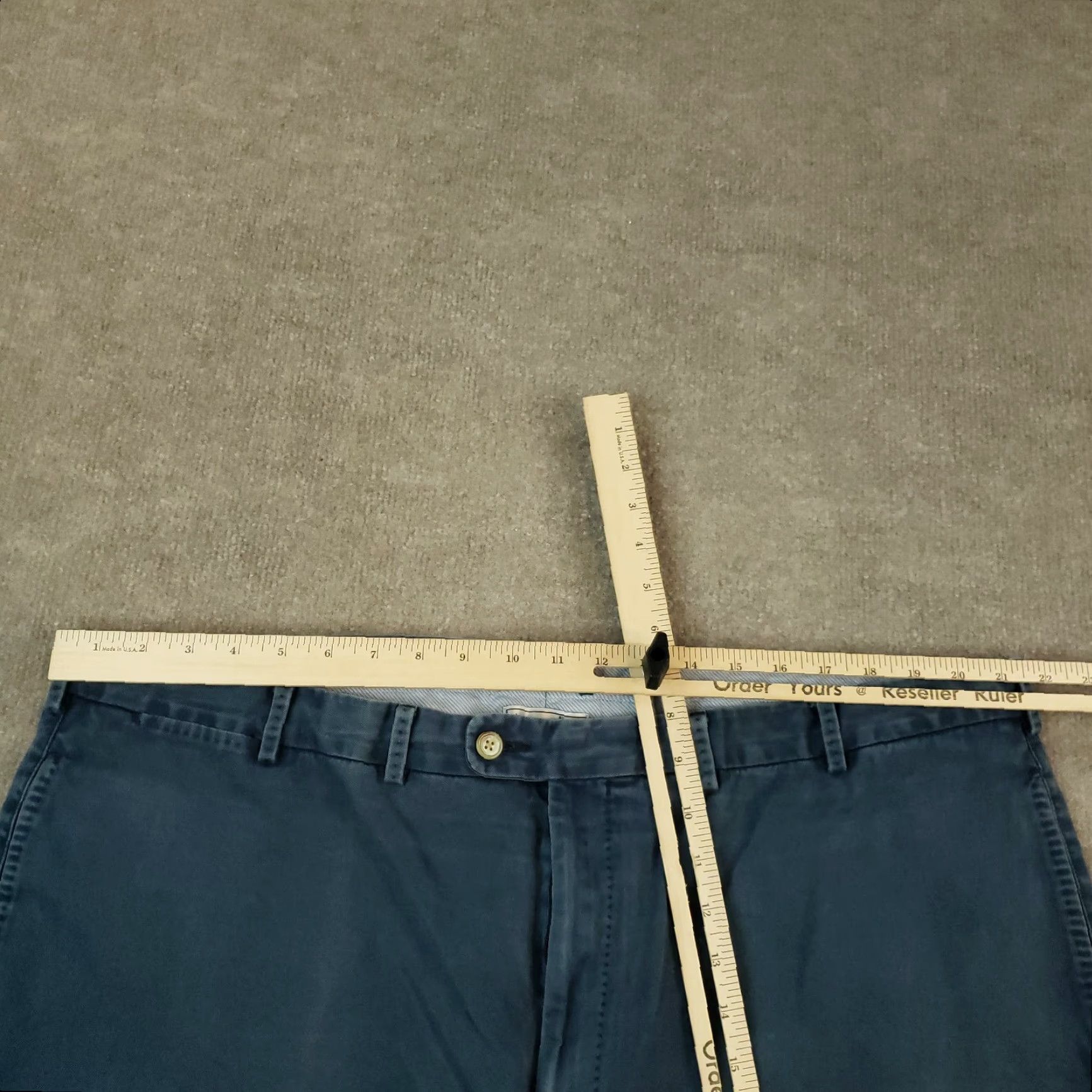 Peter Millar Peter Millar Mens Shorts 44 Blue Chino Flat Front Golf Size US 44 / EU 60 - 5 Thumbnail