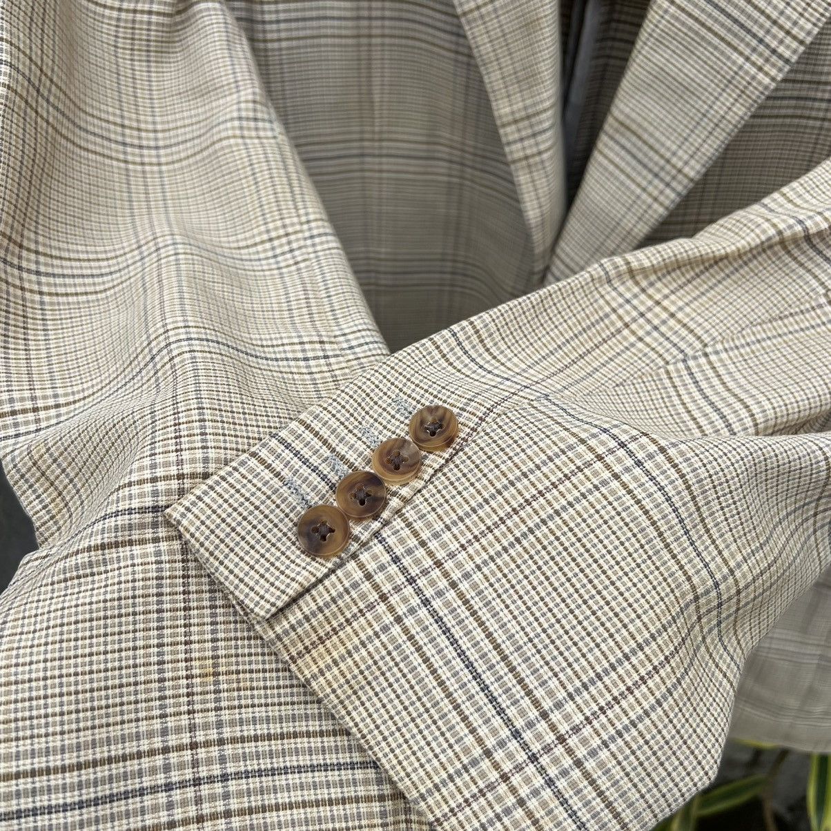 Burberry “BURBERRY” WOOL & SILK YELLOW BLAZER Size 42R - 6 Thumbnail