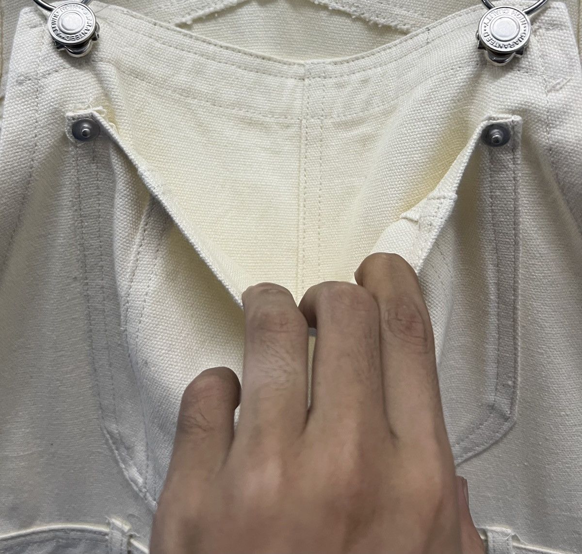 Japanese Brand × Vintage ANGELINA Natural Cotton Overalls – Size M Size US 36 / EU 52 - 7 Thumbnail
