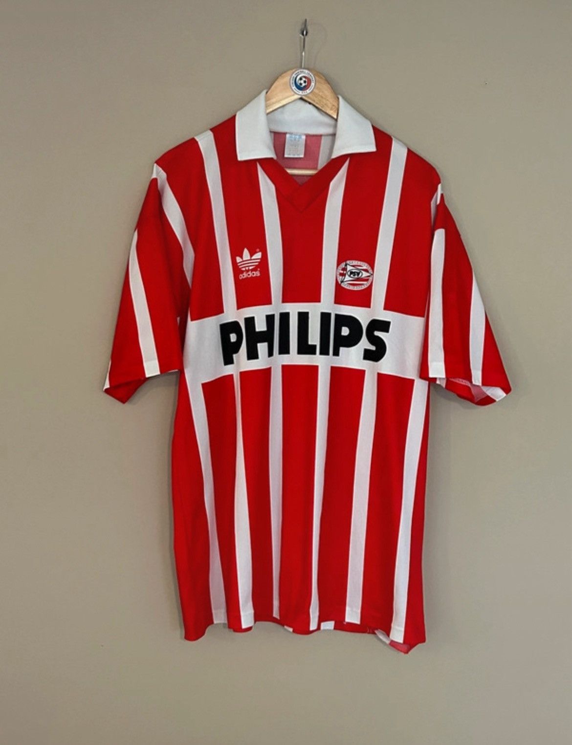 Adidas Rare Matchworn Erwin Koeman PSV Eindhoven 1990-1992 Size US L / EU 52-54 / 3 - 1 Thumbnail