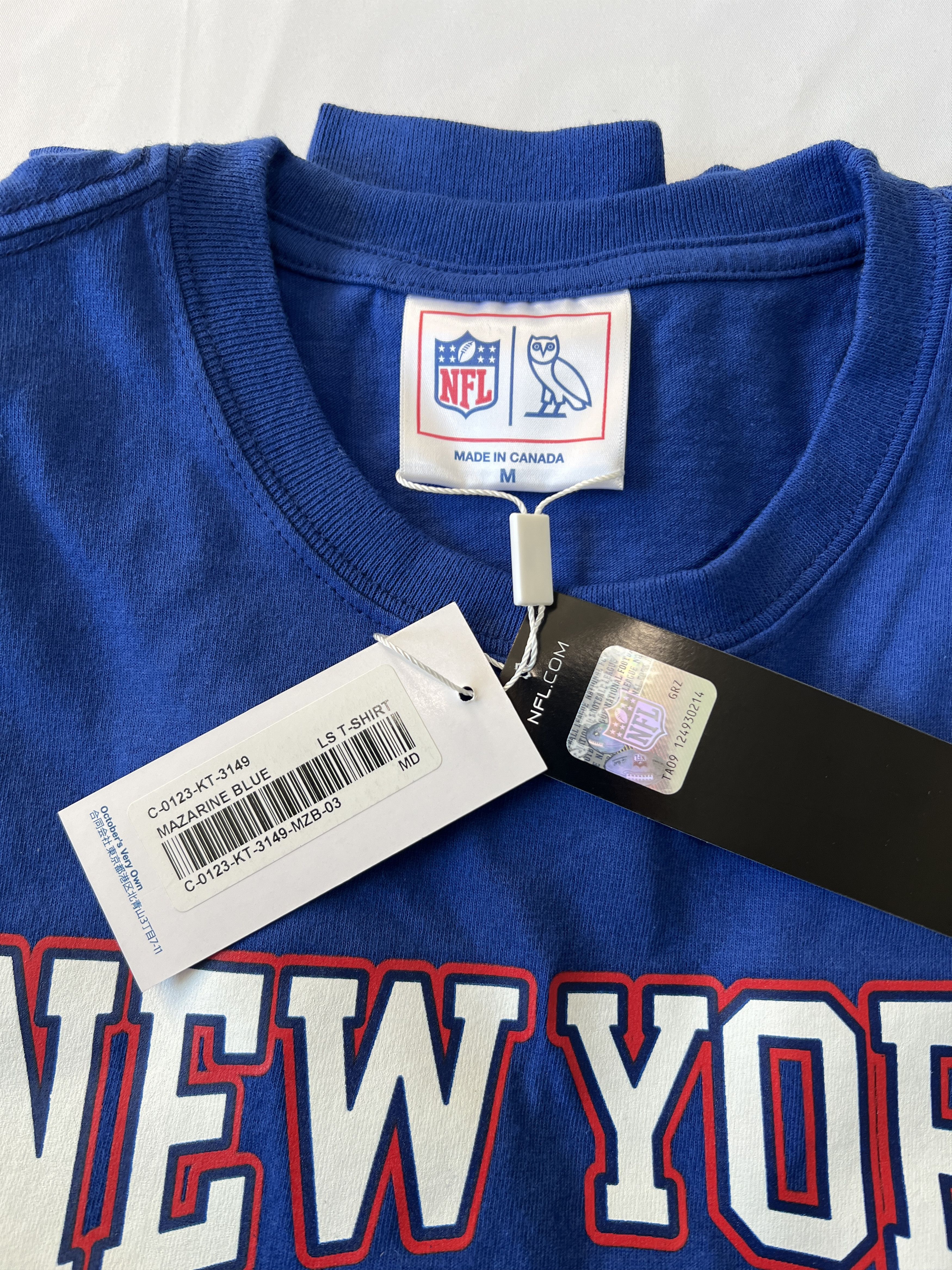 Drake OVO x NFL New York Giants OG LONG SLEEVE T-SHIRT Size US M / EU 48-50 / 2 - 3 Thumbnail