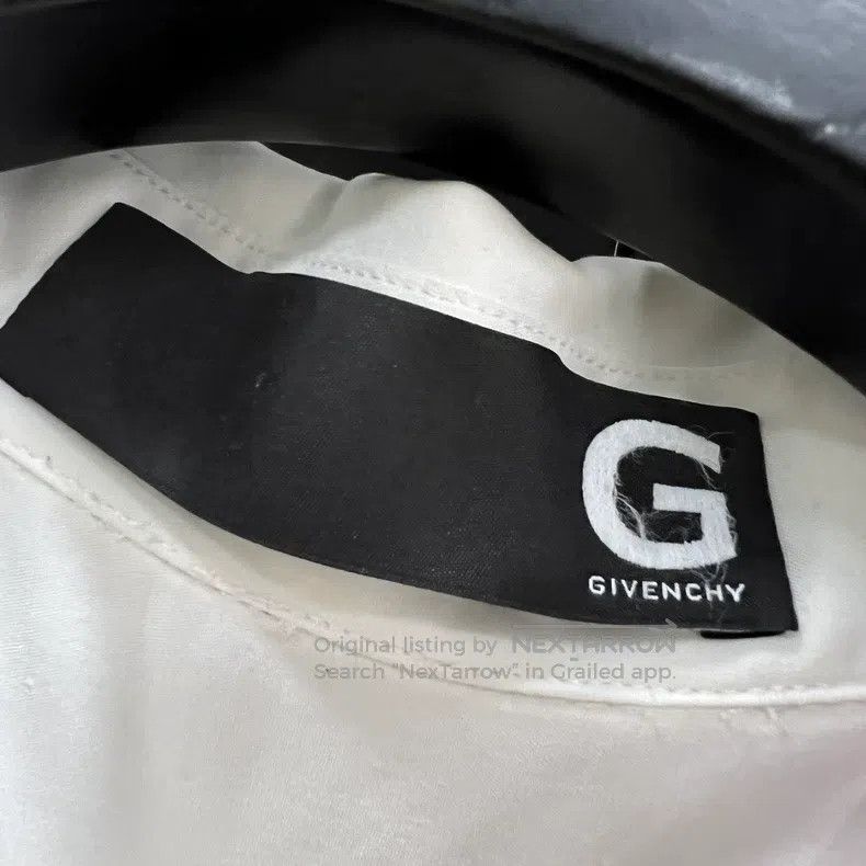 Givenchy Givenchy Size41 White Geometric Embroidered Shirt Size US M / EU 48-50 / 2 - 4 Thumbnail