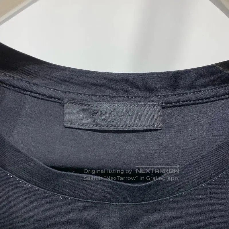 Prada Prada Black Cotton Men's T-shirt. Size US L / EU 52-54 / 3 - 2 Thumbnail
