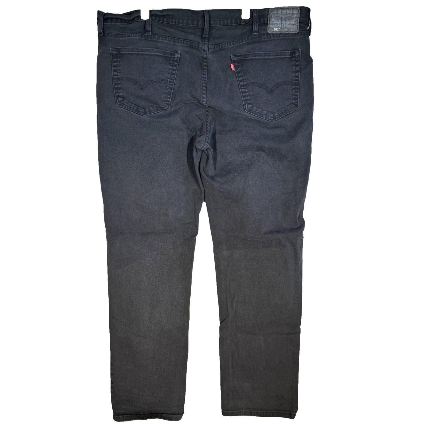 Levi's VINTAGE Levis 541 Jeans Mens 42x32 Black Athletic Taper Stretch Denim 5 Pocket Size US 42 / EU 58 - 2 Thumbnail