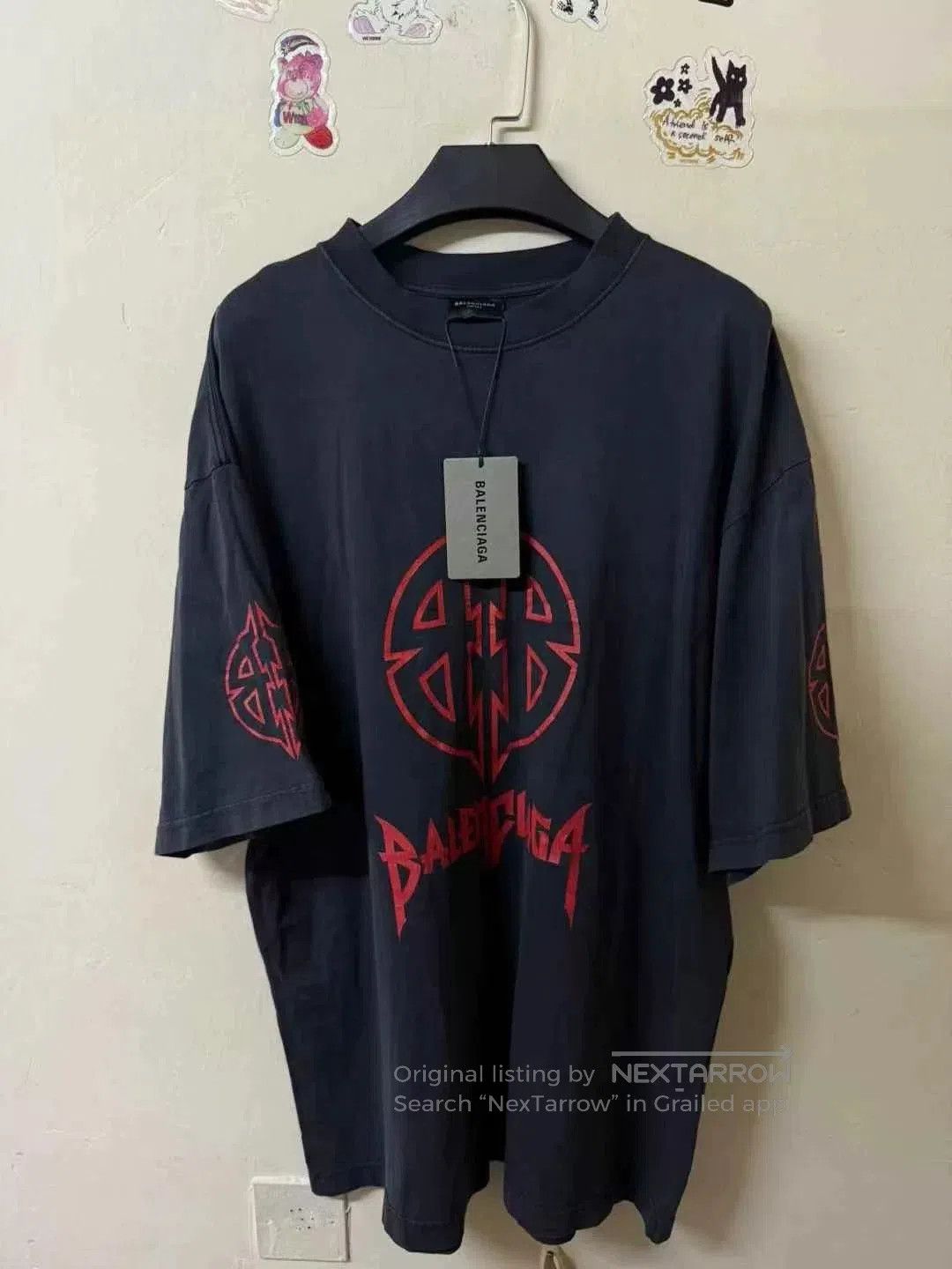 Balenciaga Balenciaga 23FW Bitcoin Totem S/S Tee M. Size US M / EU 48-50 / 2 - 1 Thumbnail