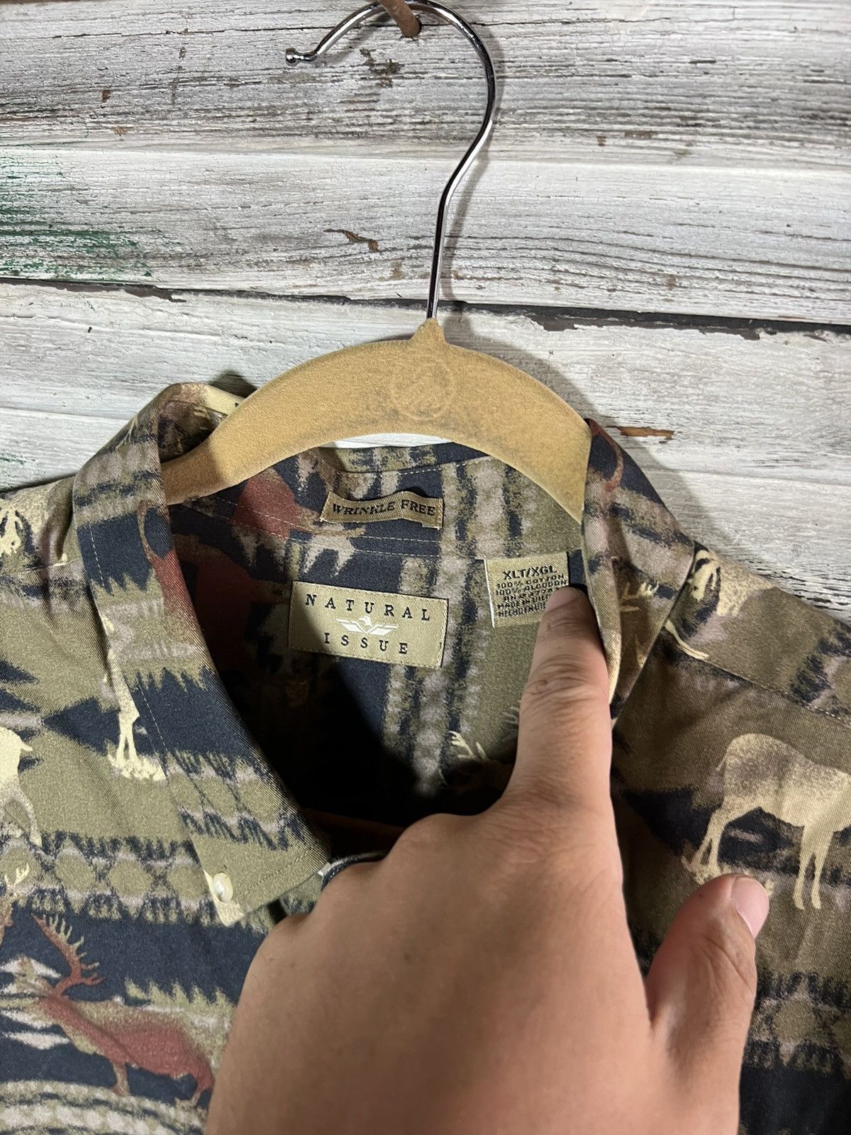 Vintage AOP Hunting Button Up Shirt Size US XL / EU 56 / 4 - 3 Thumbnail