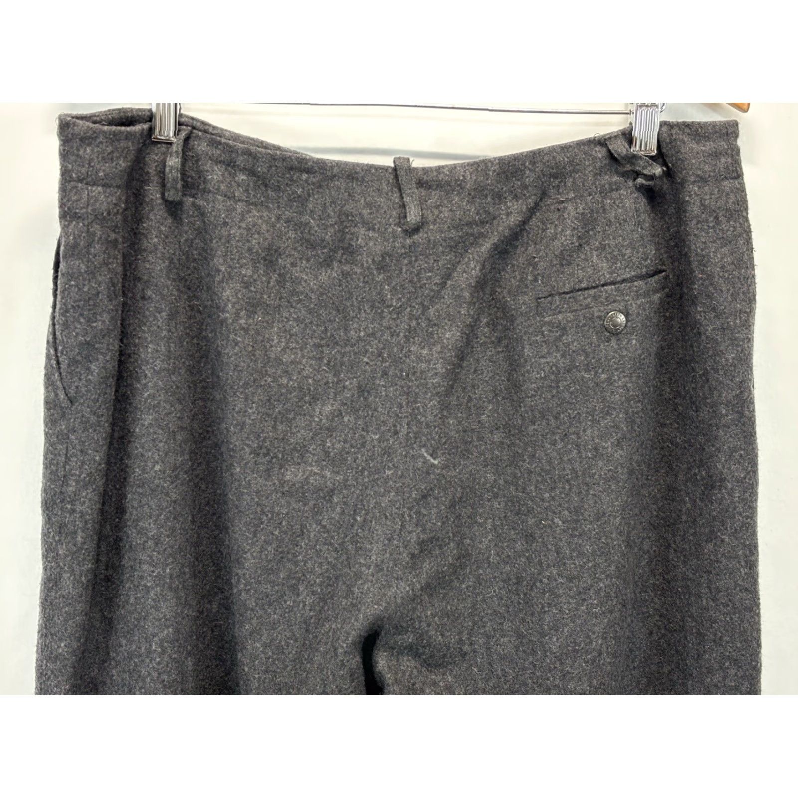 Ralph Lauren VINTAGE (if applicable) - Lauren Ralph Lauren - Dress Pants - Women - Size 16 - Gray - Wool Blend - Lined - Business - Regular - Trousers Size 38" / US 16 / IT 52 - 4 Thumbnail