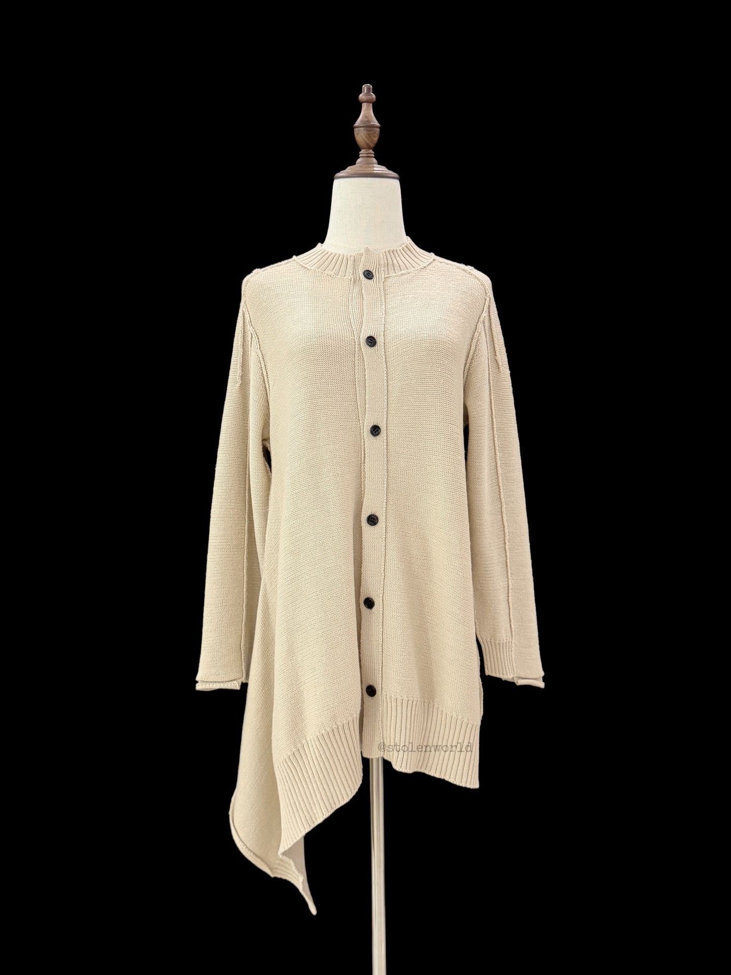 Y's Yohji Yamamoto Y's Asymmetric Hem Wool Cardigan Size M / US 6-8 / IT 42-44 - 1 Thumbnail