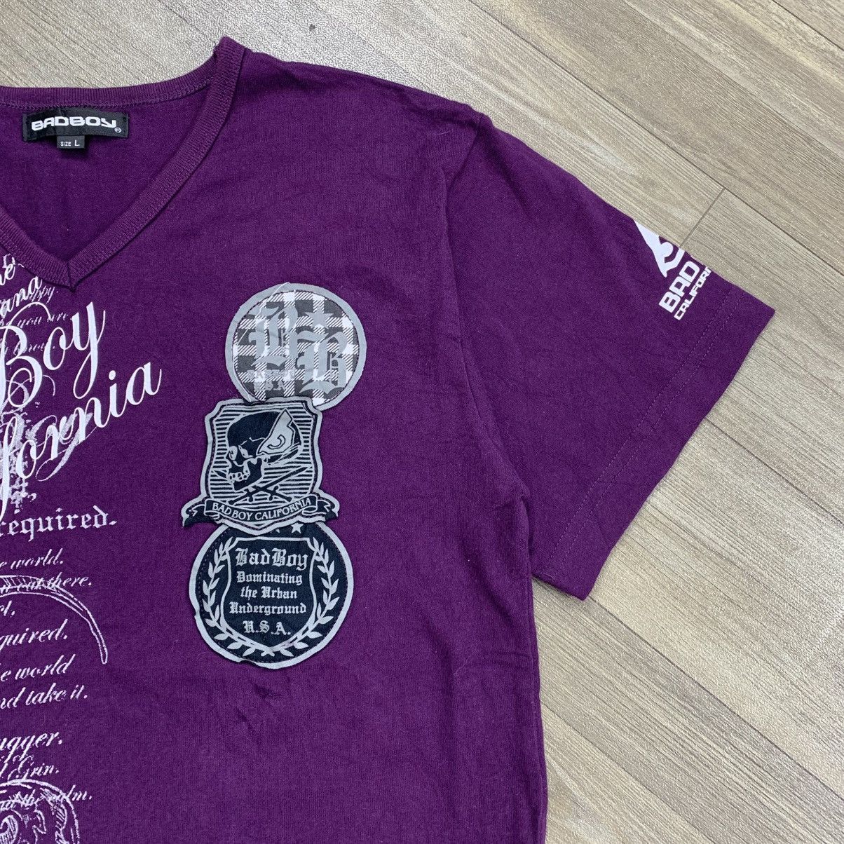 14th Addiction × If Six Was Nine × Japanese Brand Bad Boy Poem Y2K Style V Neck Tshirt Size US L / EU 52-54 / 3 - 3 Thumbnail