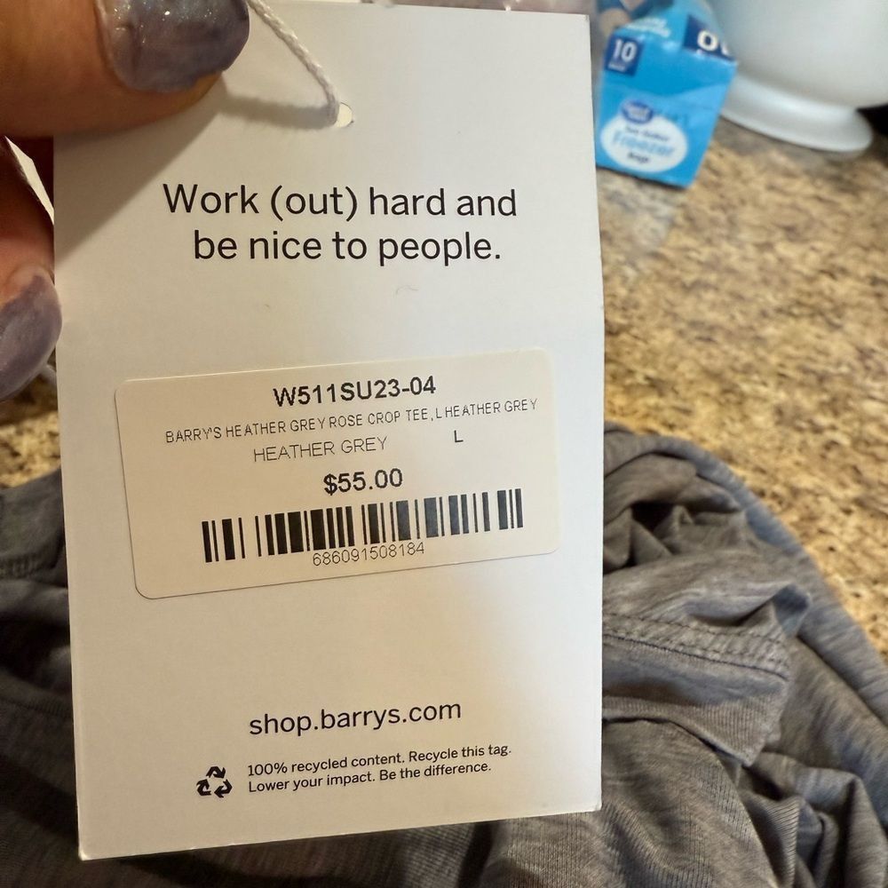 Other NWT Barry’s heather Gray crop top Size XXL / US 16-18 / IT 52-54 - 5 Thumbnail