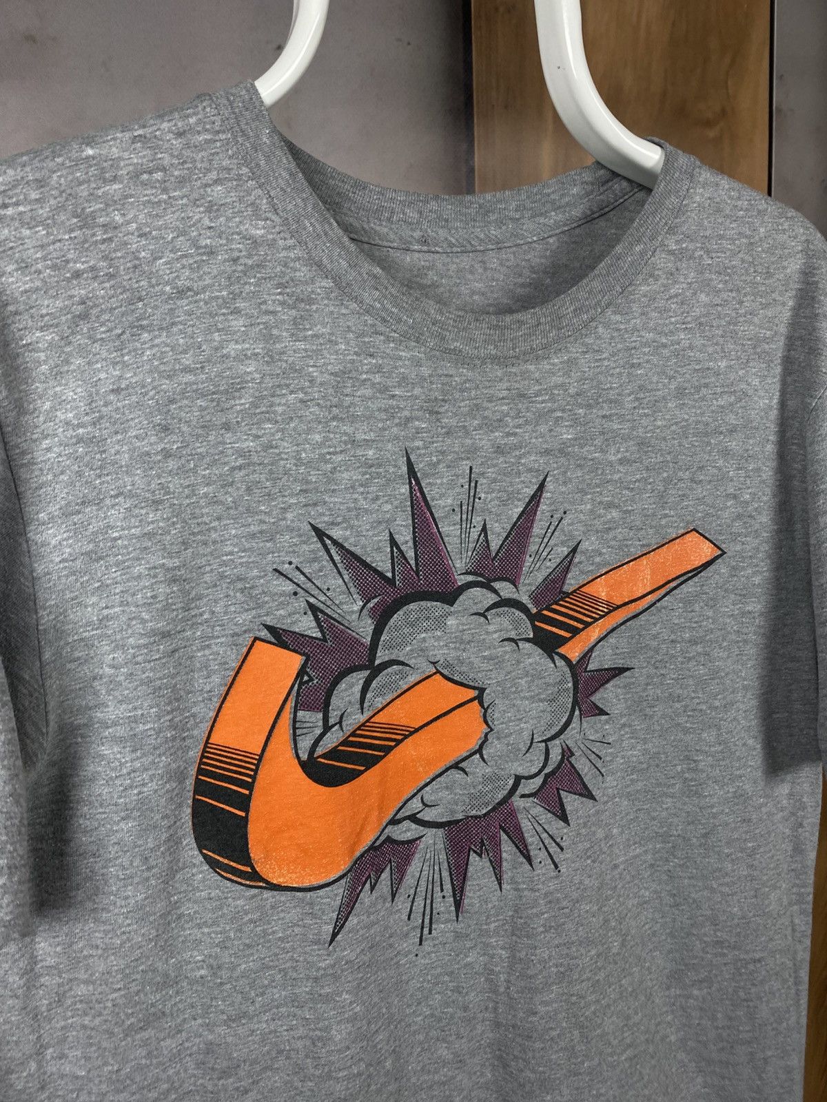 Nike 🧨Vintage 00s T-Shirt Nike Boom! Logo VTG Tee🧨 Size US S / EU 44-46 / 1 - 2 Thumbnail