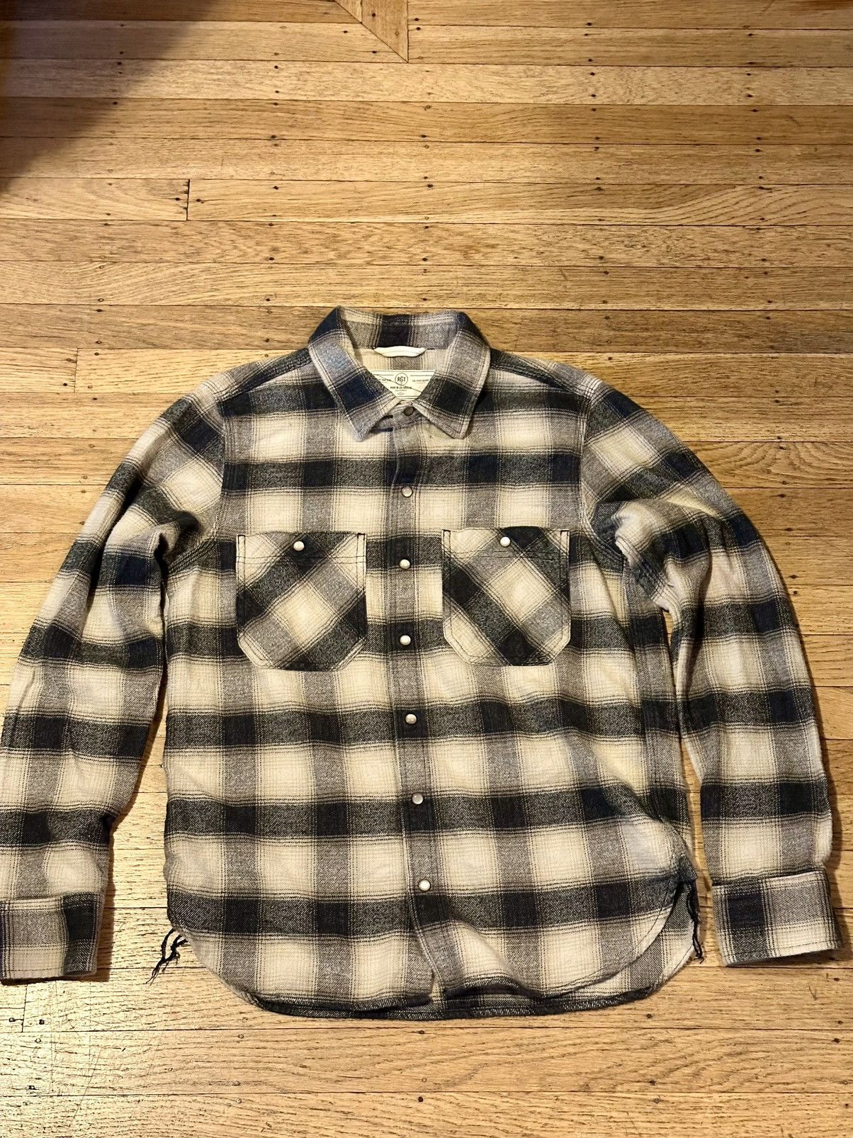 Rogue Territory Rogue Territory - BM Shirt Natural Brushed Plaid Size US L / EU 52-54 / 3 - 4 Thumbnail
