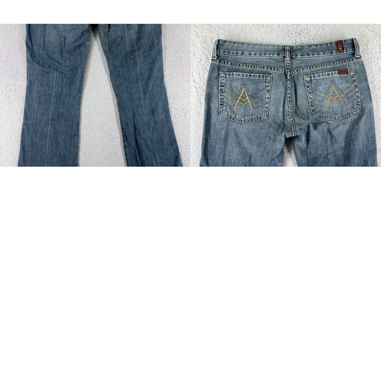 7 For All Mankind 7 For All Mankind Jeans Women 30 Blue Denim Bootcut Low Rise Embroidered Cotton Womens Jeans Bootcut 7 For All Mankind Blue Color 30s? Size 30" / US 8 / IT 44 - 10 Thumbnail